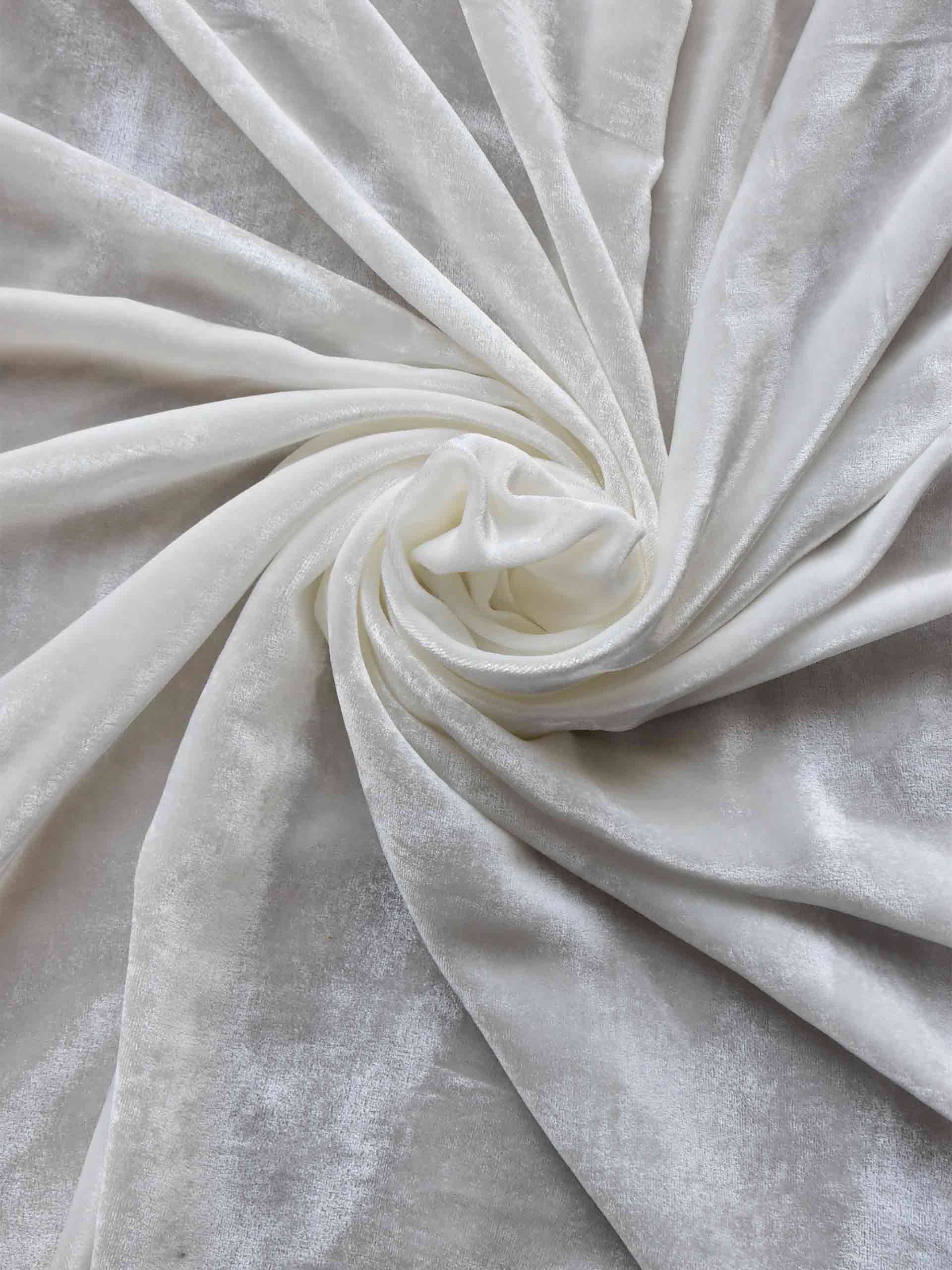 White Rose - Ajrakh Silk velvet fabric 1500 per meter