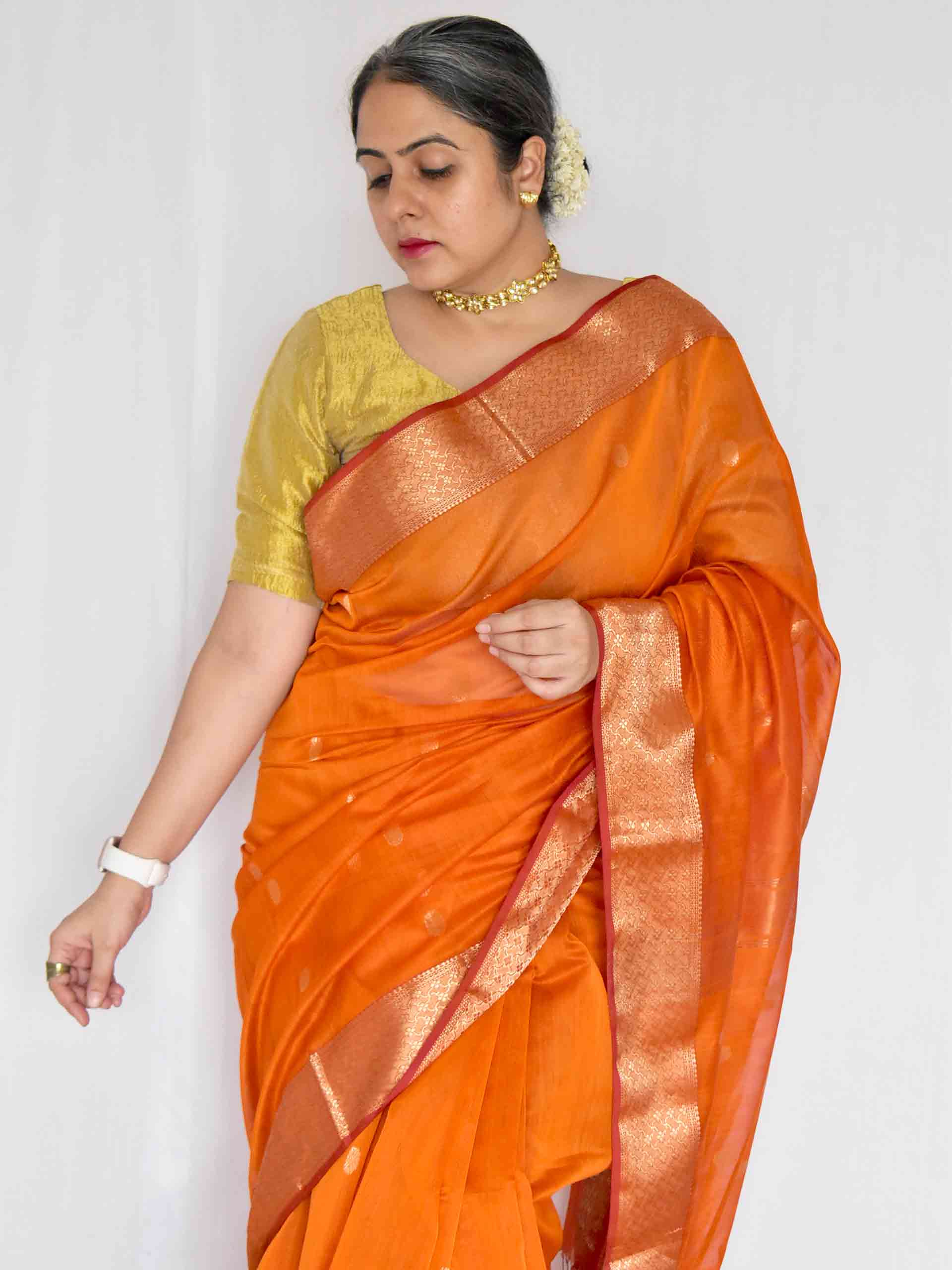 Preet - Maheshwari Handloom Silk Saree