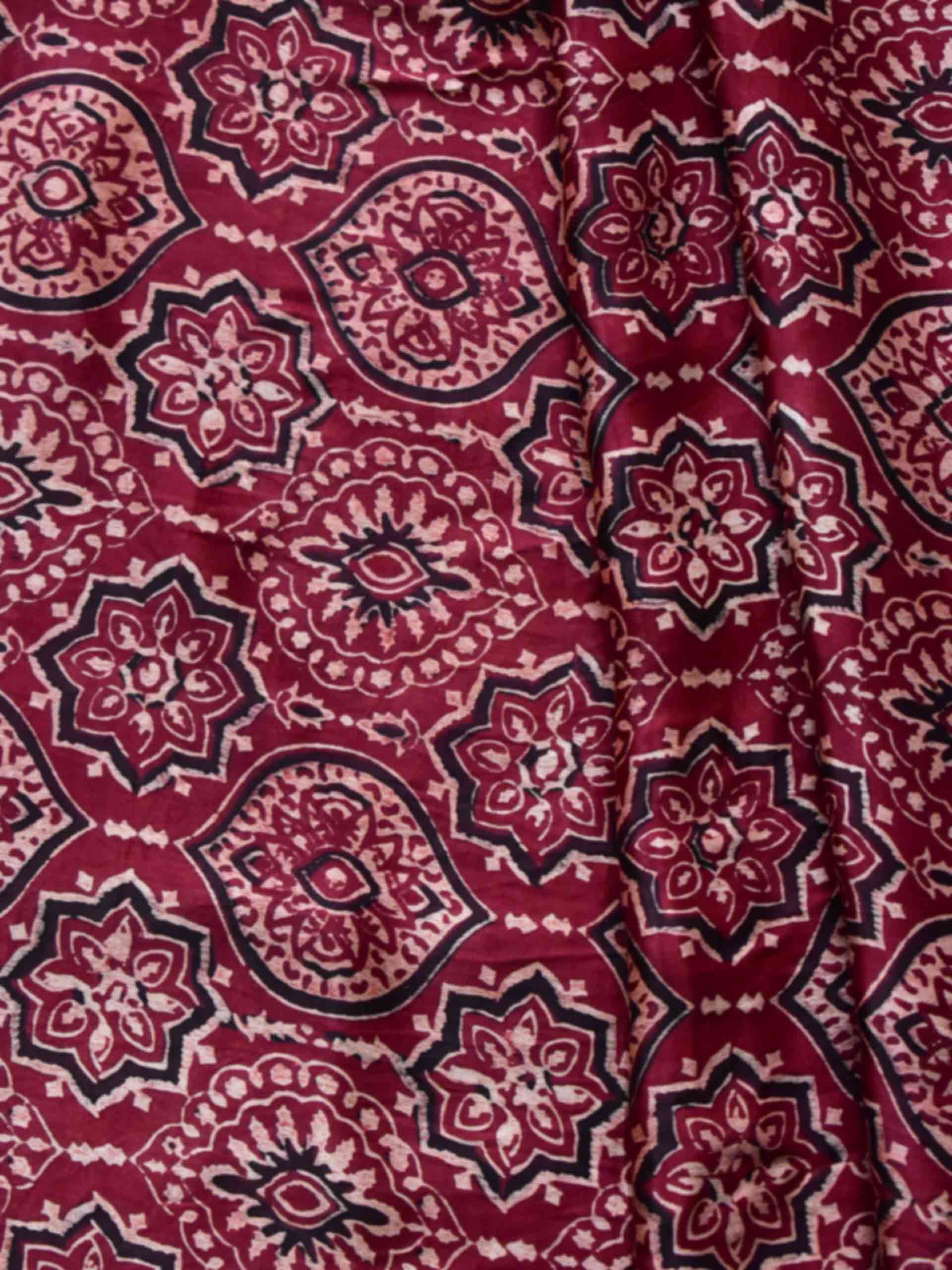 Badami flower - modal silk fabric 950 per meter
