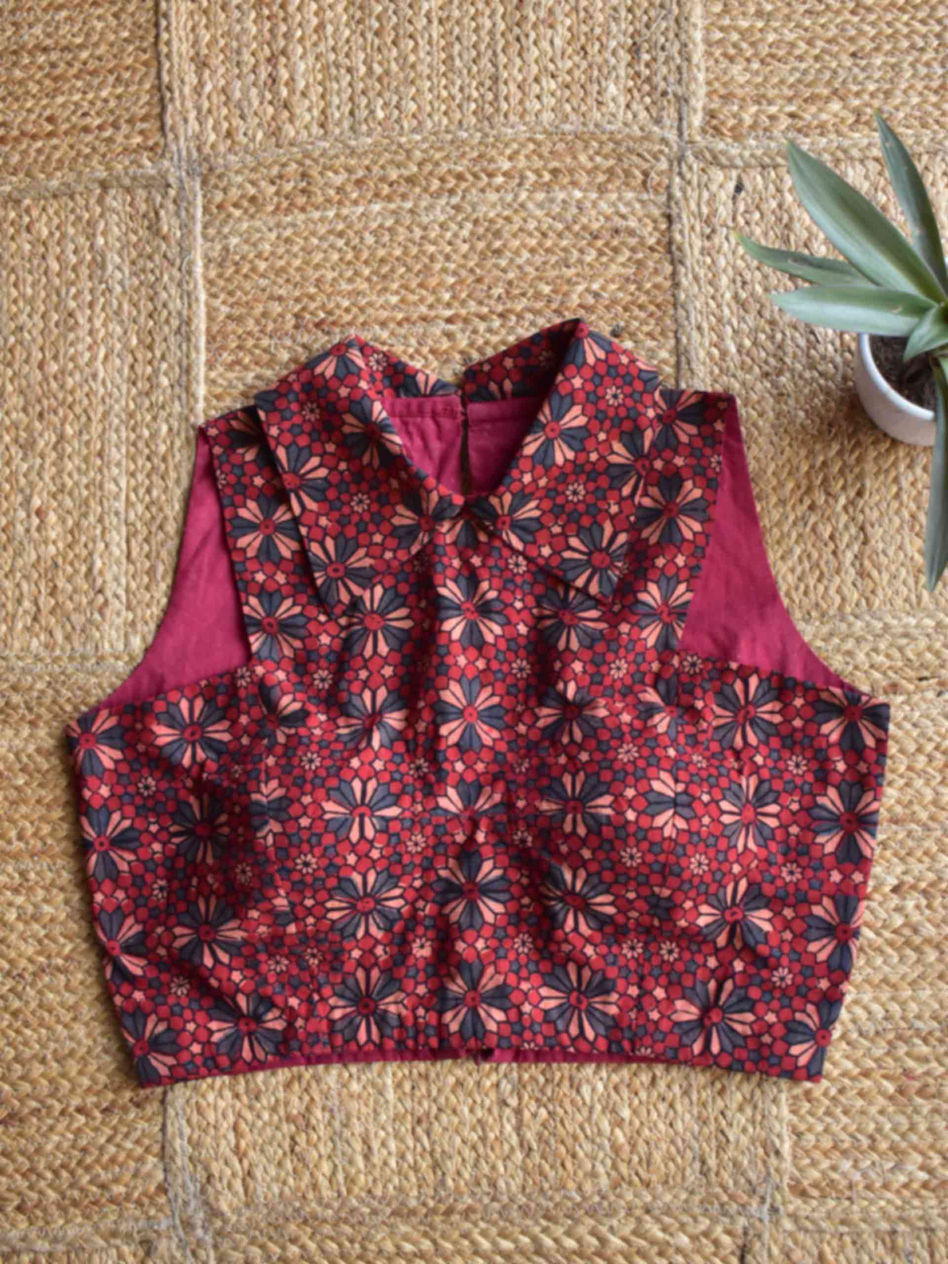 Sample 015 - Ajrakh Cotton Blouse