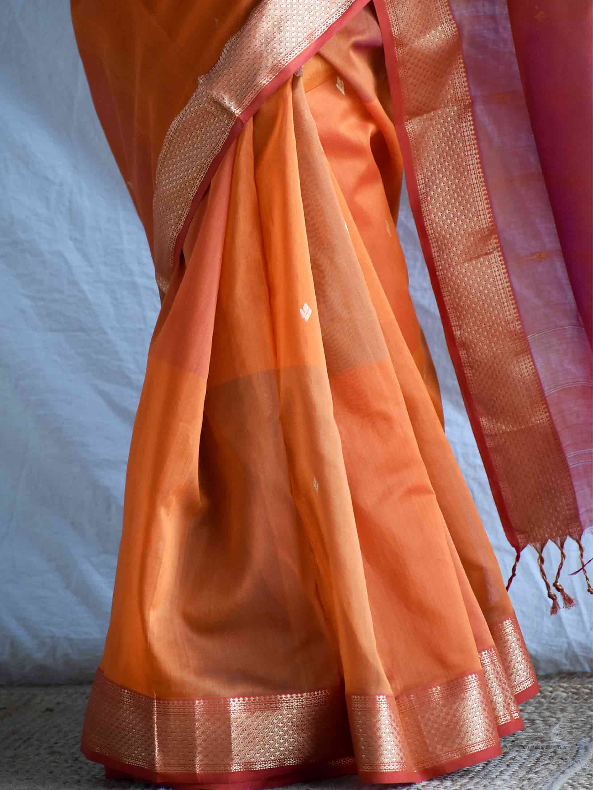 Maithili - Maheshwari Handloom Silk Saree