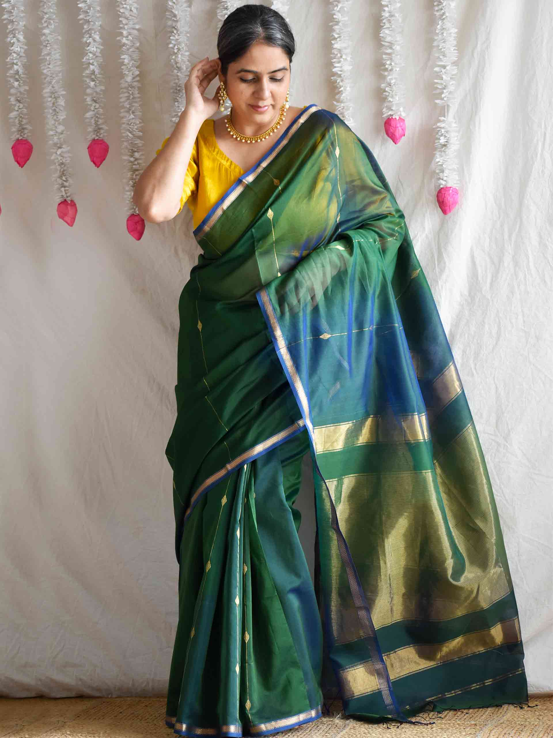 Saras - Maheshwari Handloom Silk Saree