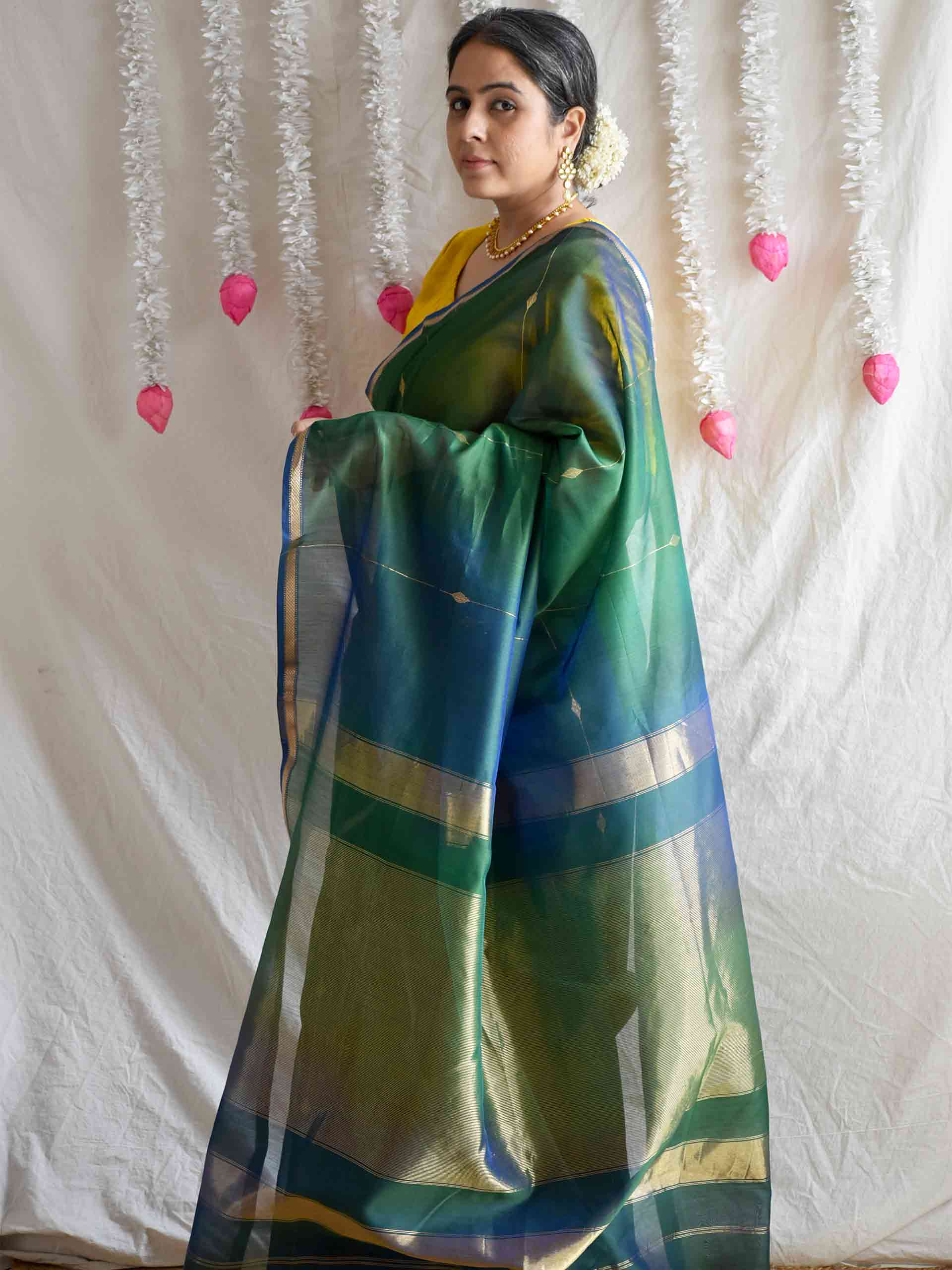 Saras - Maheshwari Handloom Silk Saree