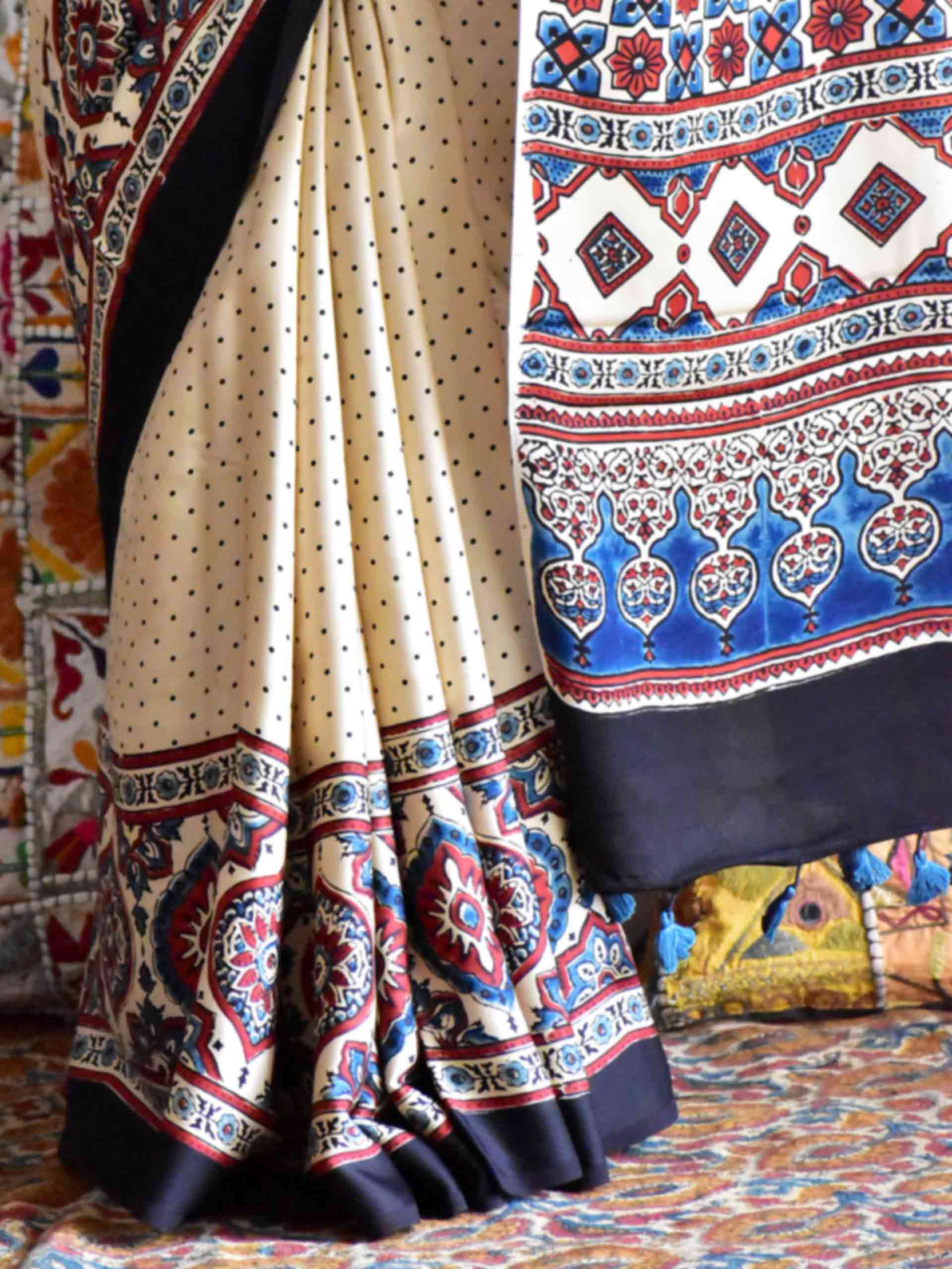 Soni - Ajrakh modal Silk Saree