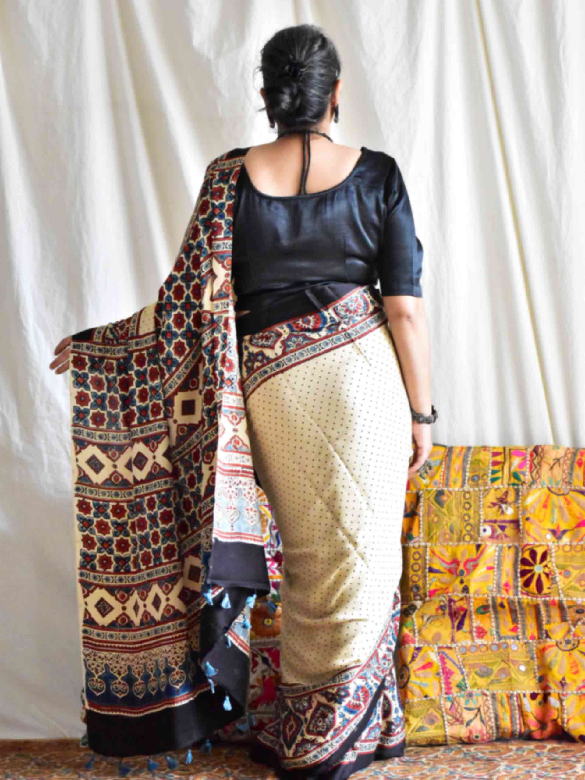 Soni - Ajrakh modal Silk Saree