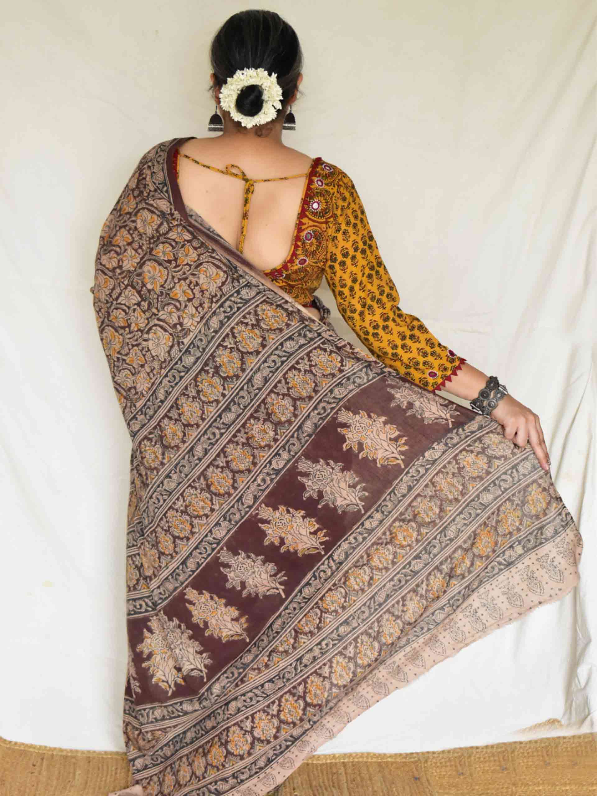 Phulwari - kalamkari printed saree