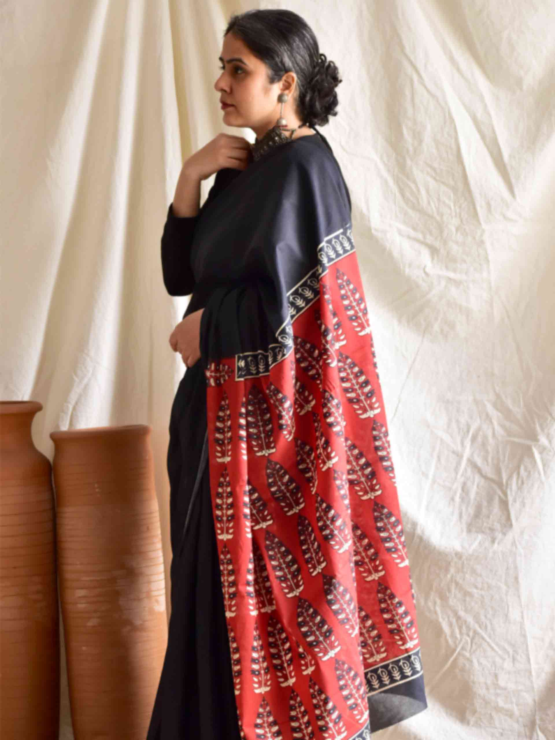 Patti - Dabu cotton saree