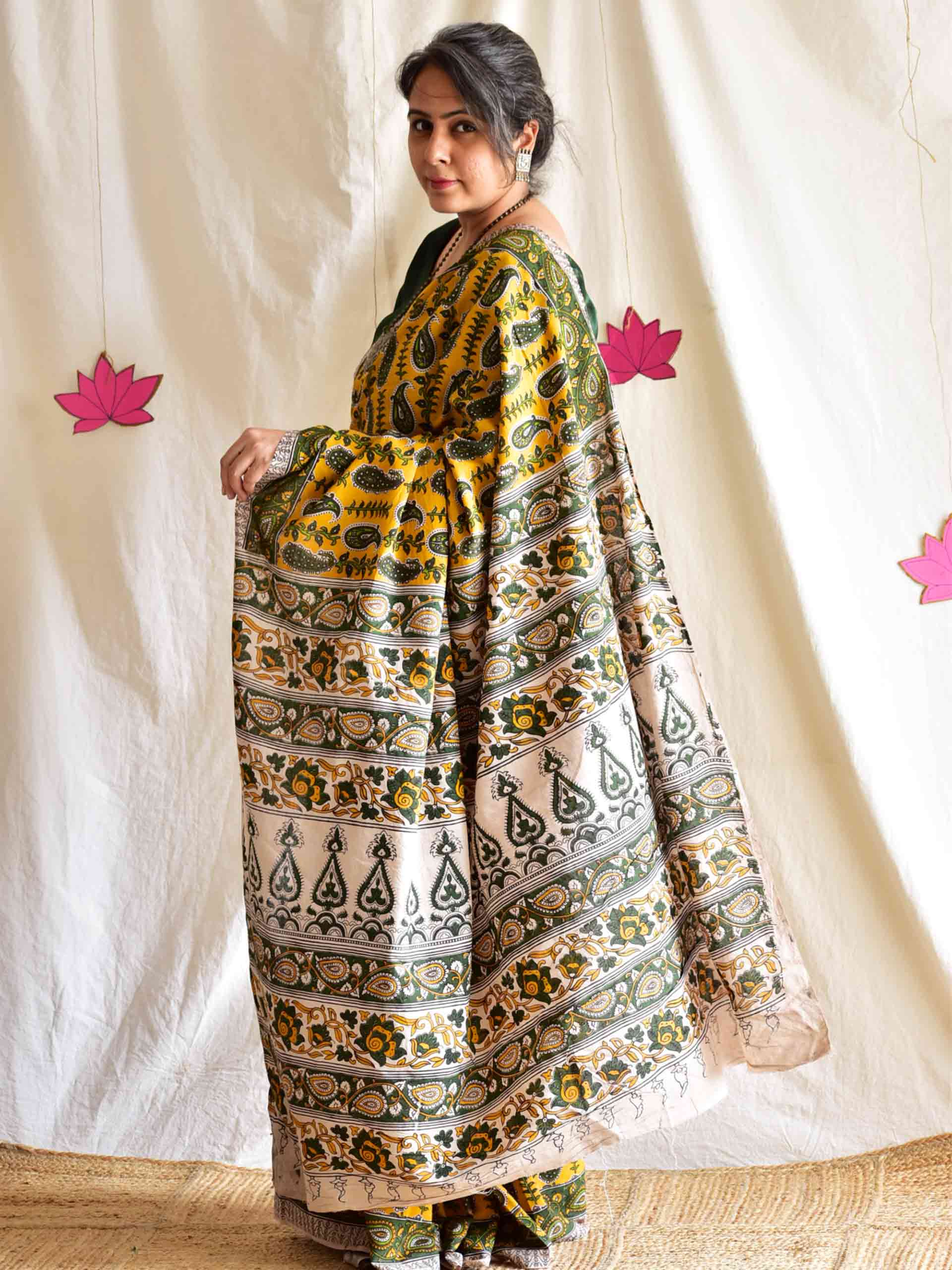 Brihanga - kalamkari printed saree