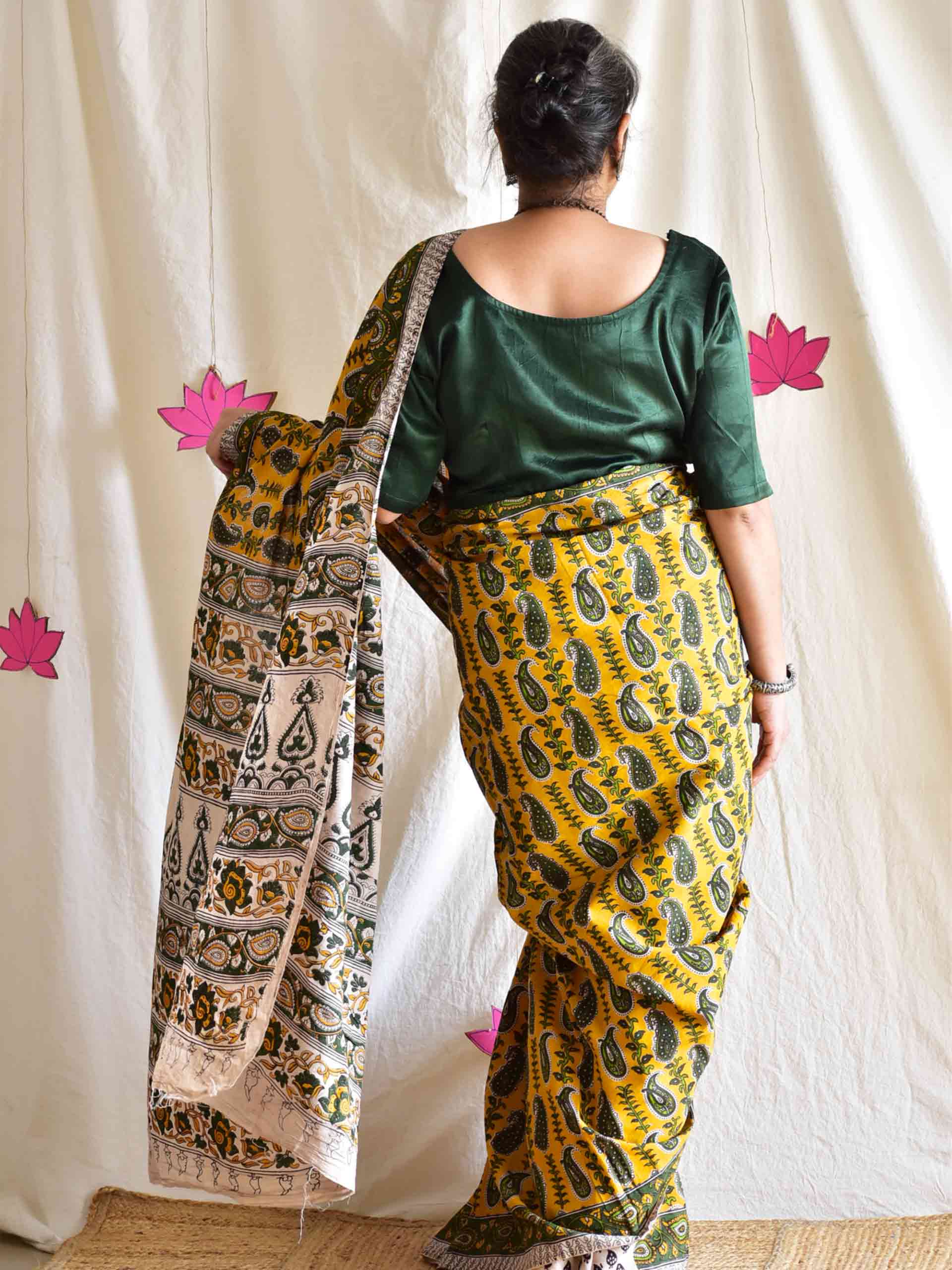 Brihanga - kalamkari printed saree