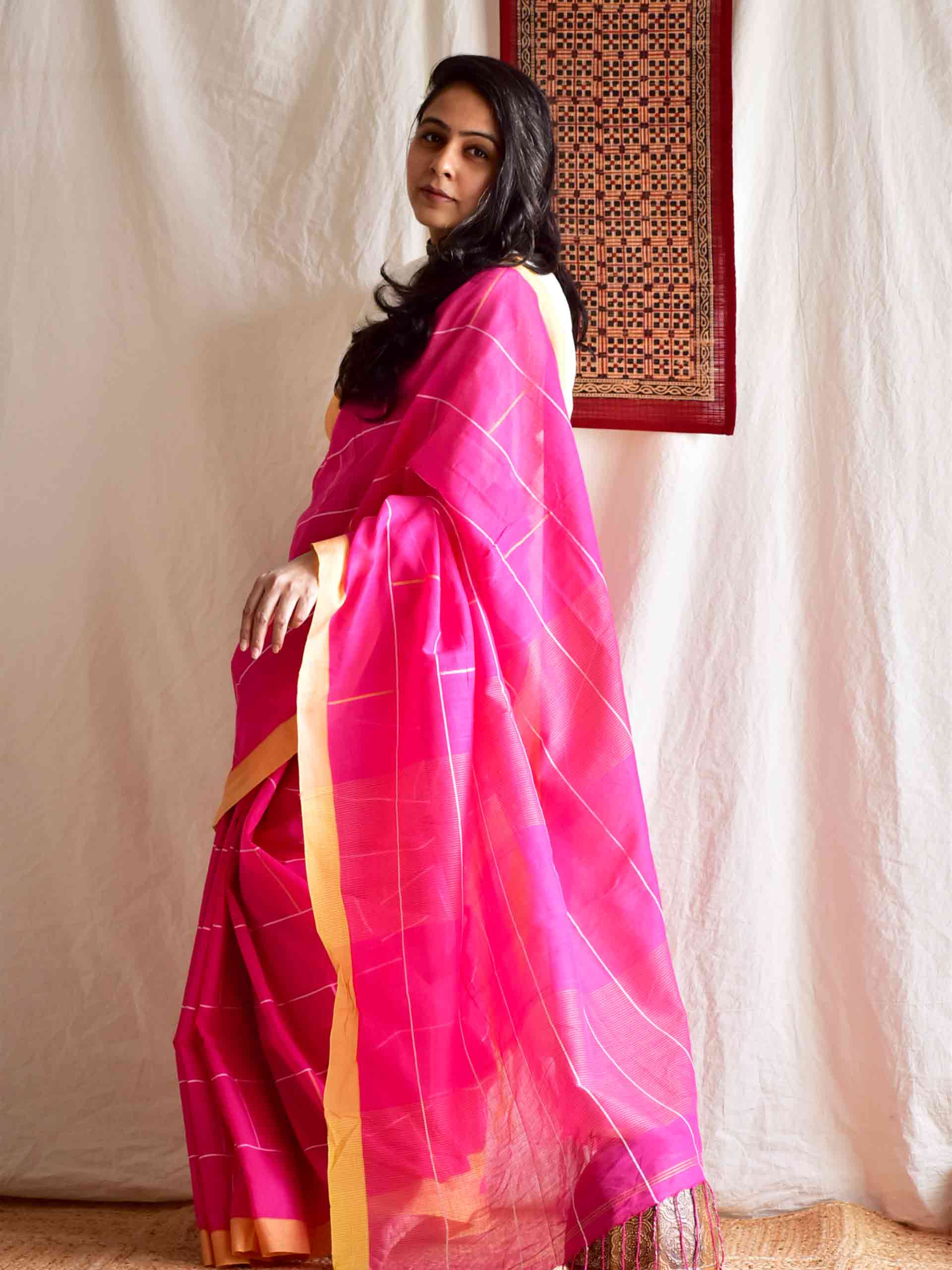 petals - handloom cotton saree