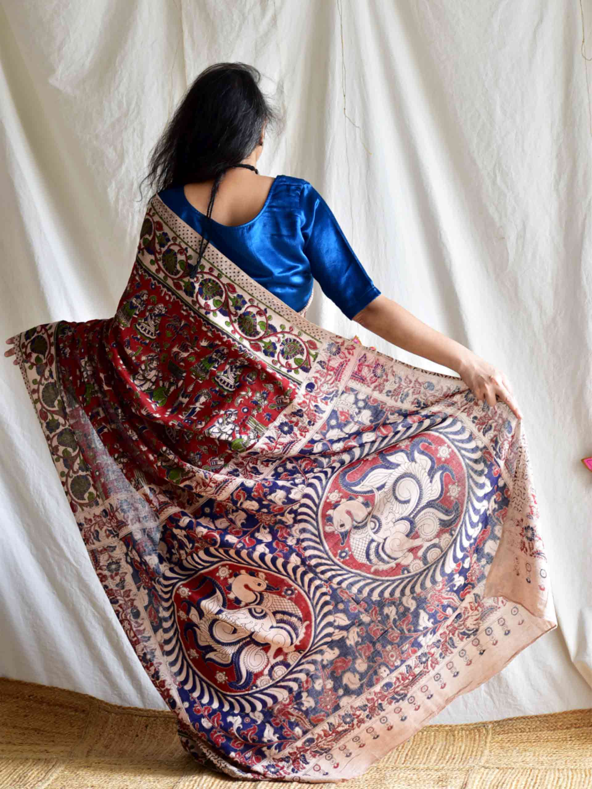Ghena - kalamkari printed saree