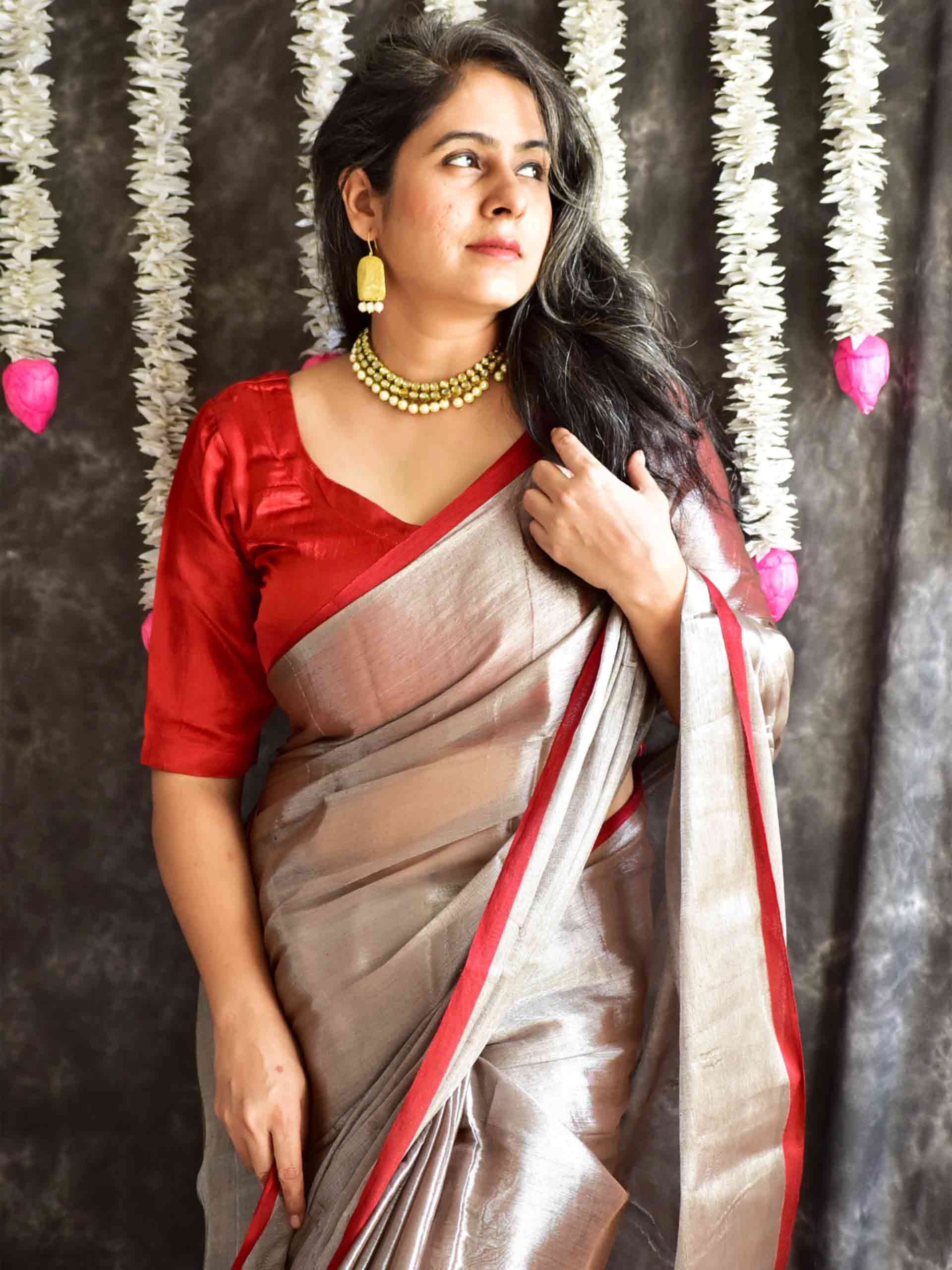 Chandrika Glow - Tissue Saree
