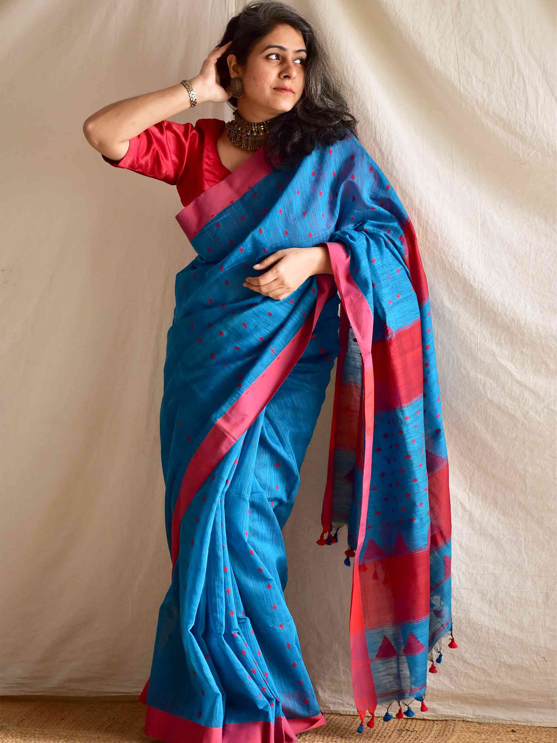 Neelam - Jamdani Saree