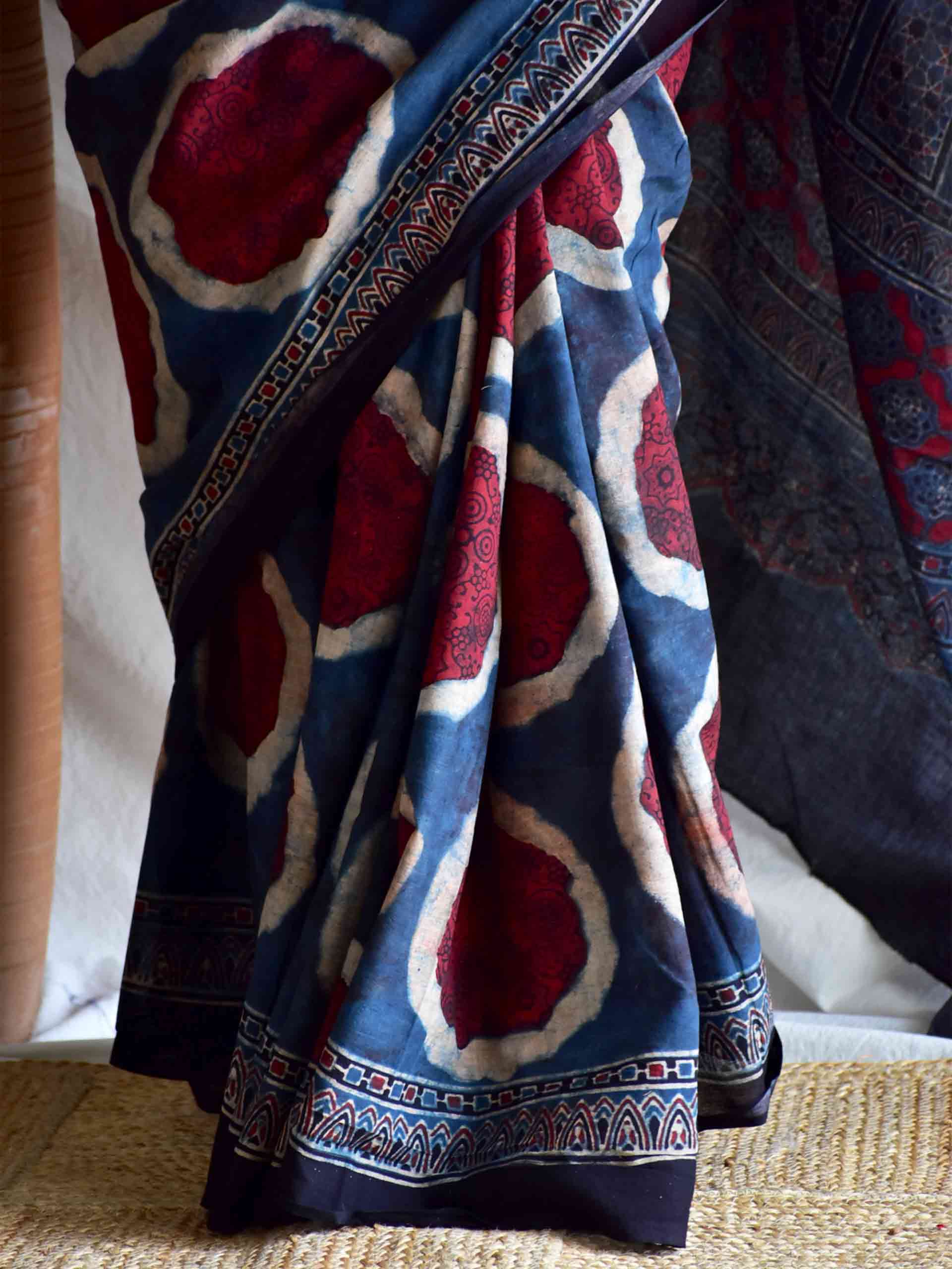 Ruhaani - Ajrakh cotton saree