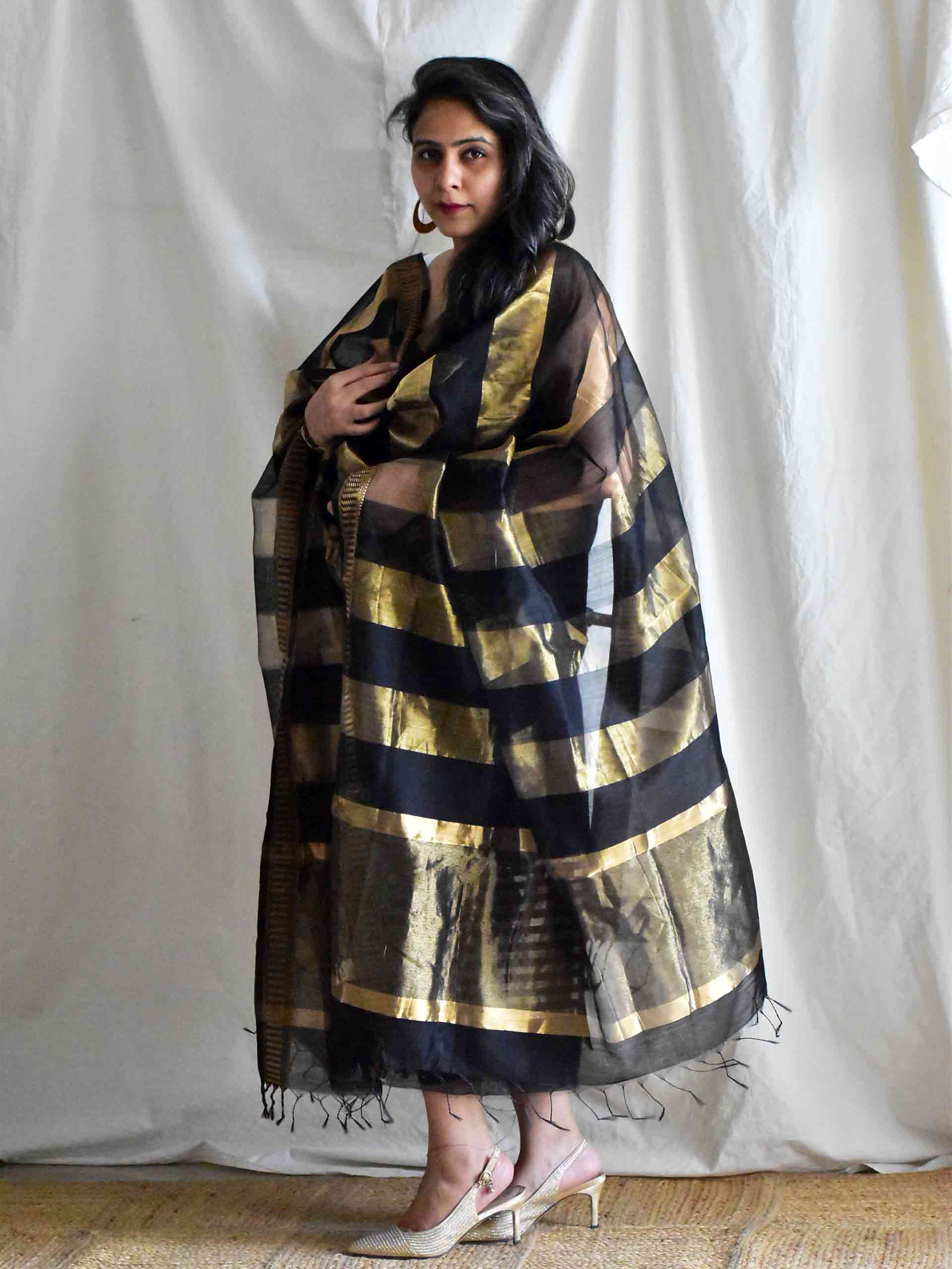 Ghata - Handloom Maheshwari silk 2 pc suit set