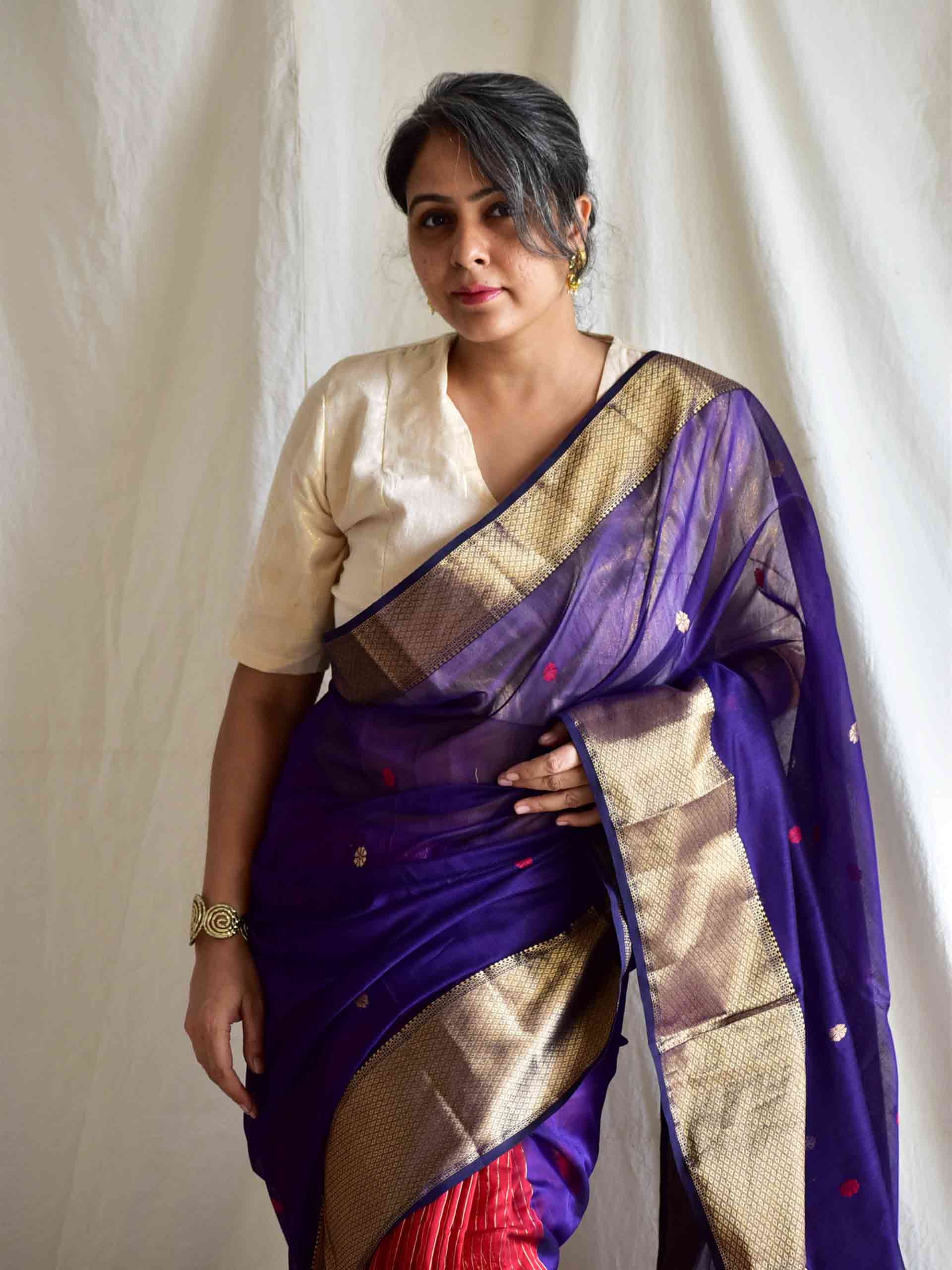 Raat Raani  -  Maheshwari Handloom Silk Saree