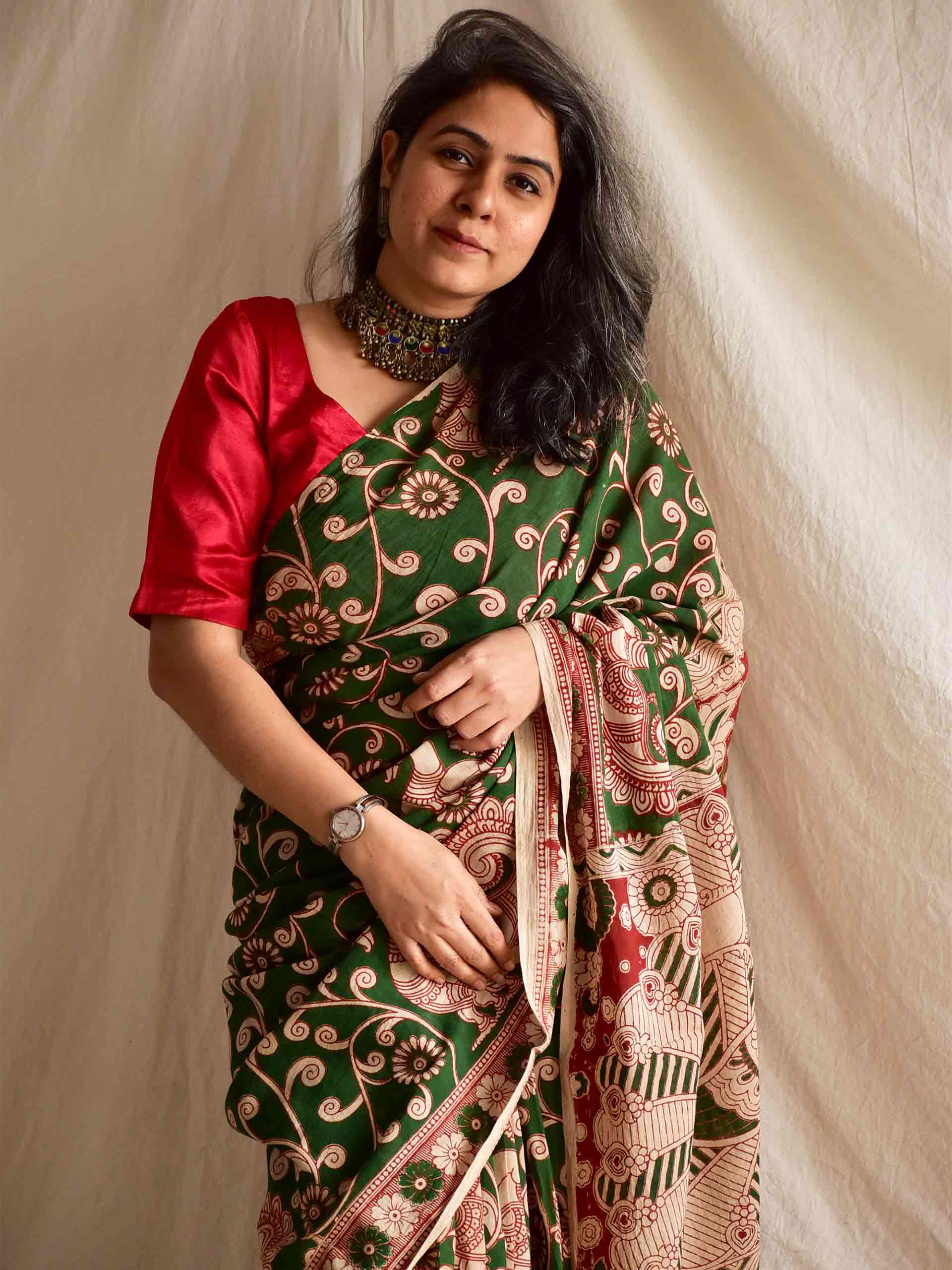 Heeral - kalamkari printed saree