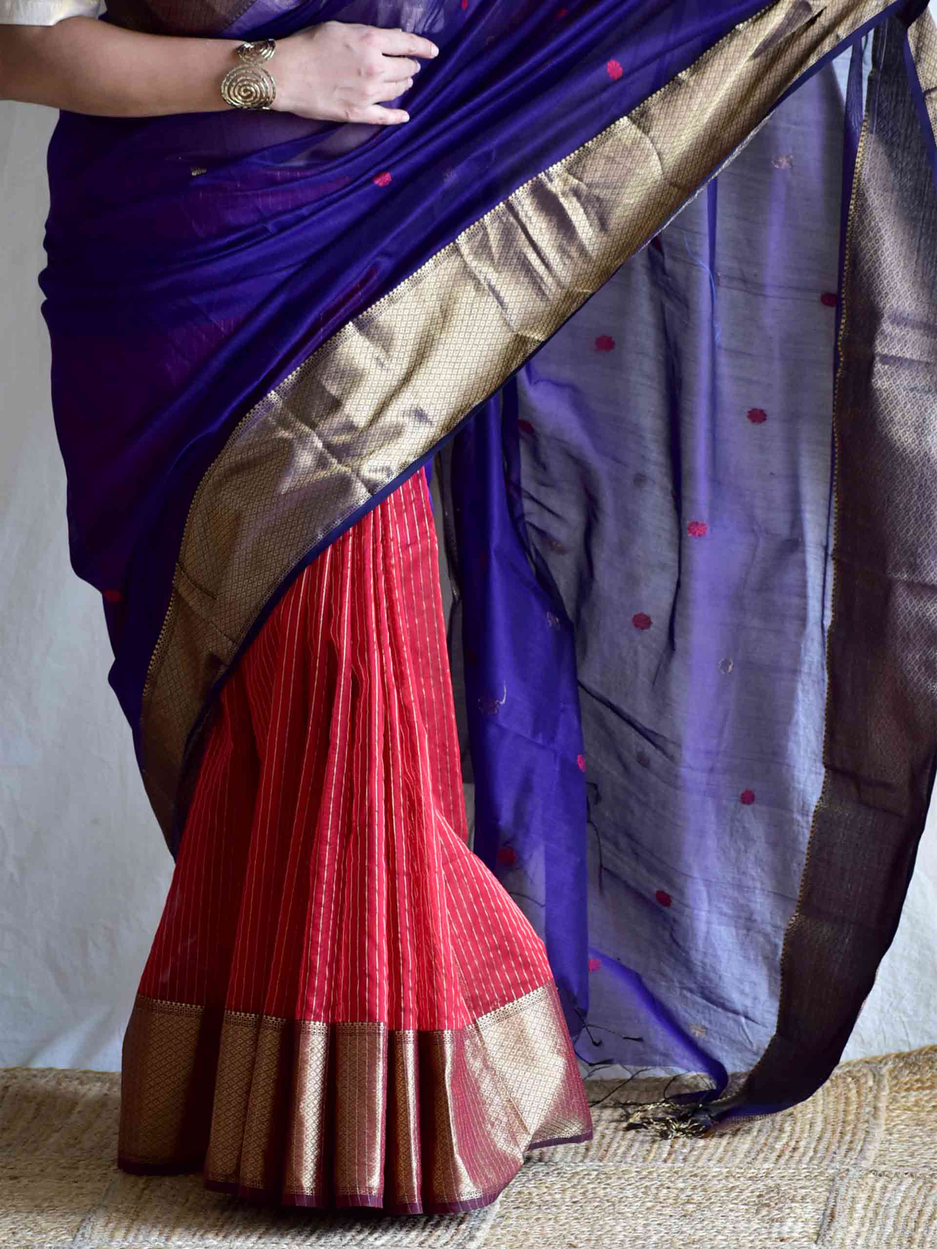 Raat Raani  -  Maheshwari Handloom Silk Saree