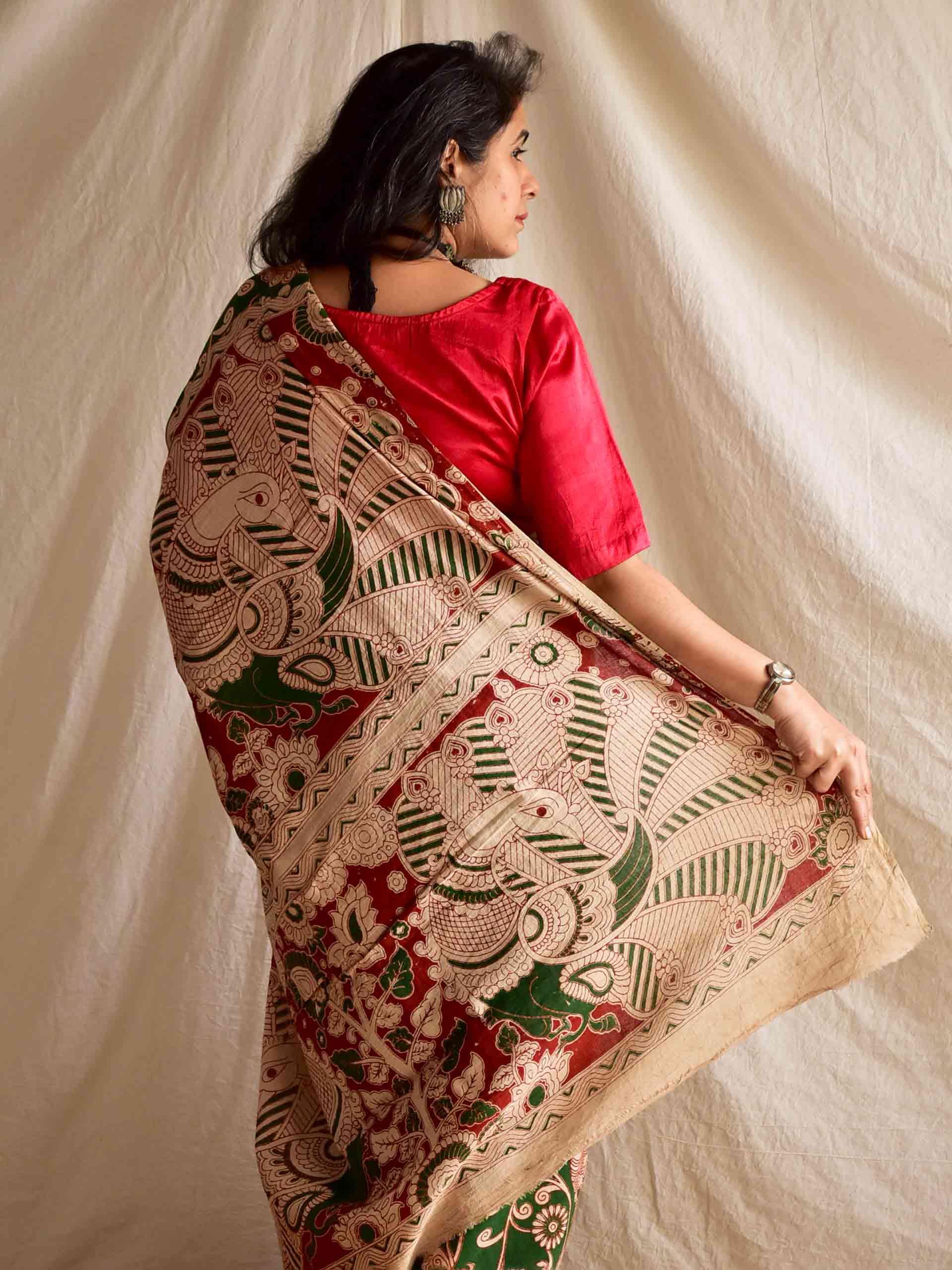 Heeral - kalamkari printed saree
