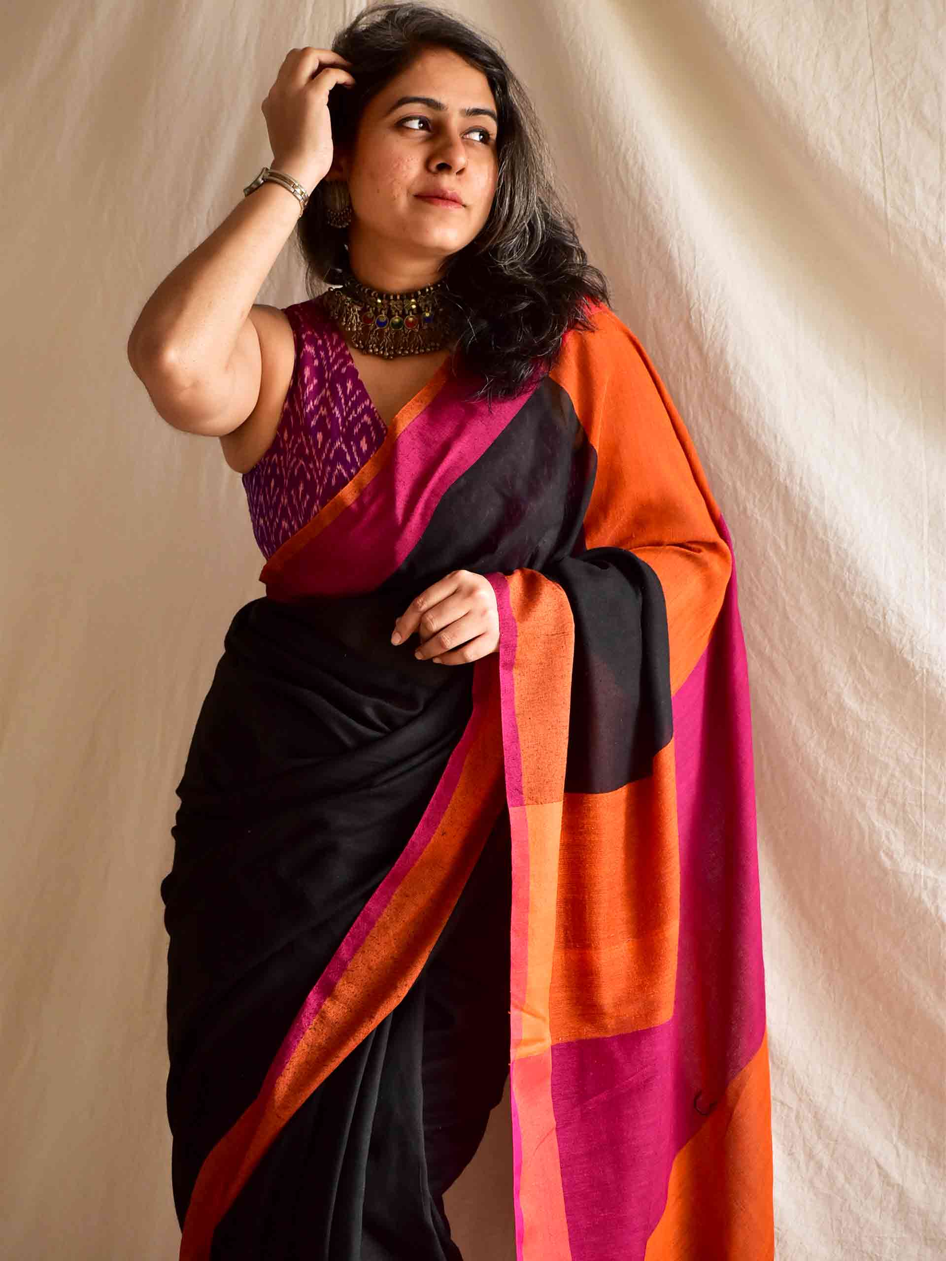 Noor -  Dual shaded cotton saree