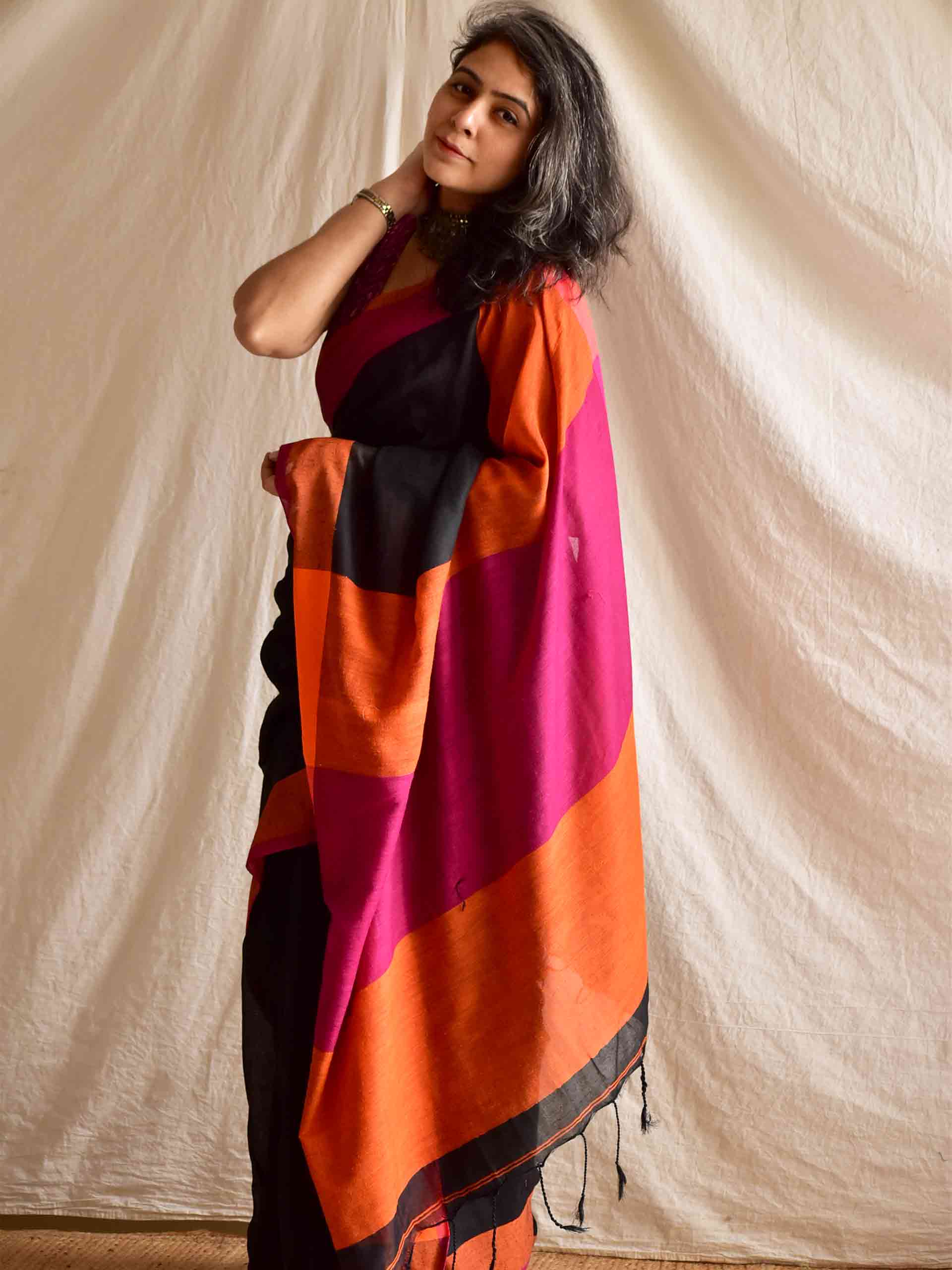 Noor -  Dual shaded cotton saree