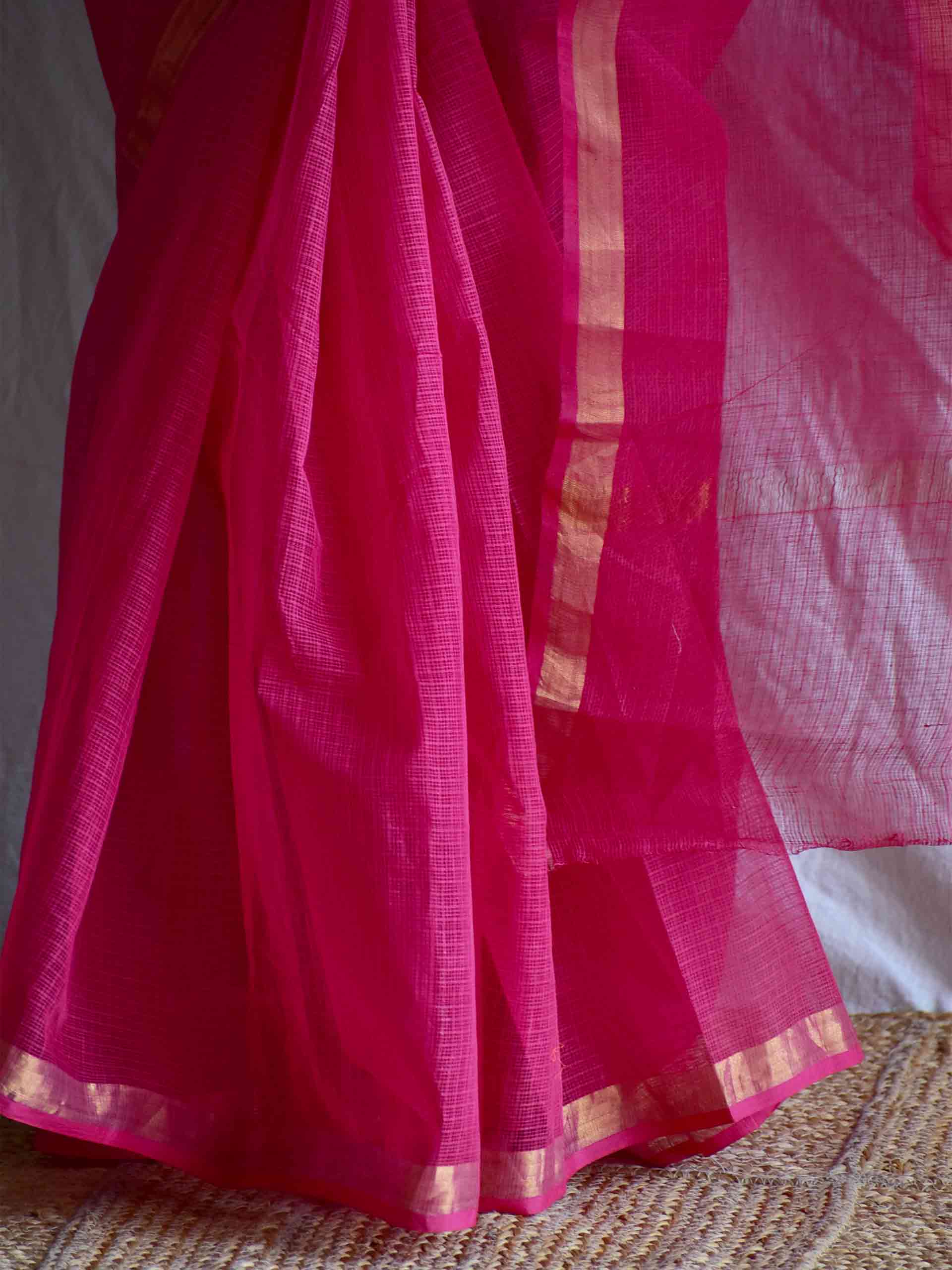 gulaabi shaam - Kota Doria Saree