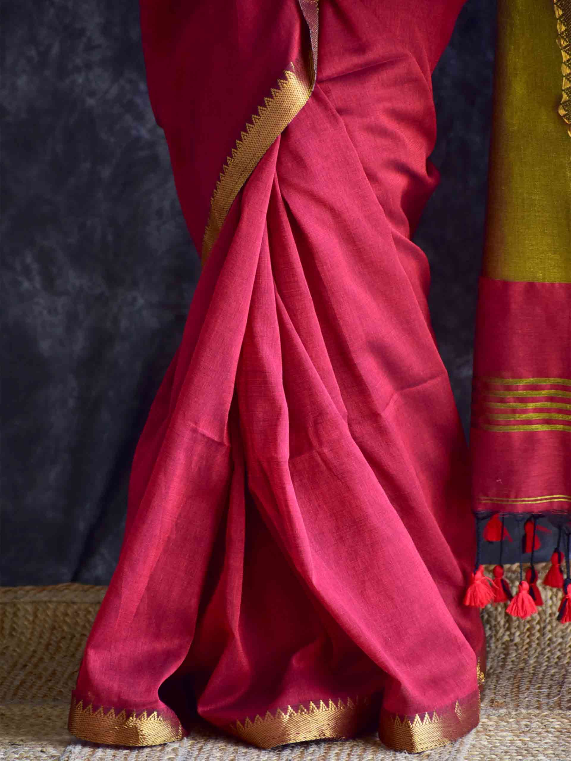 Mehek - tissue pallu saree