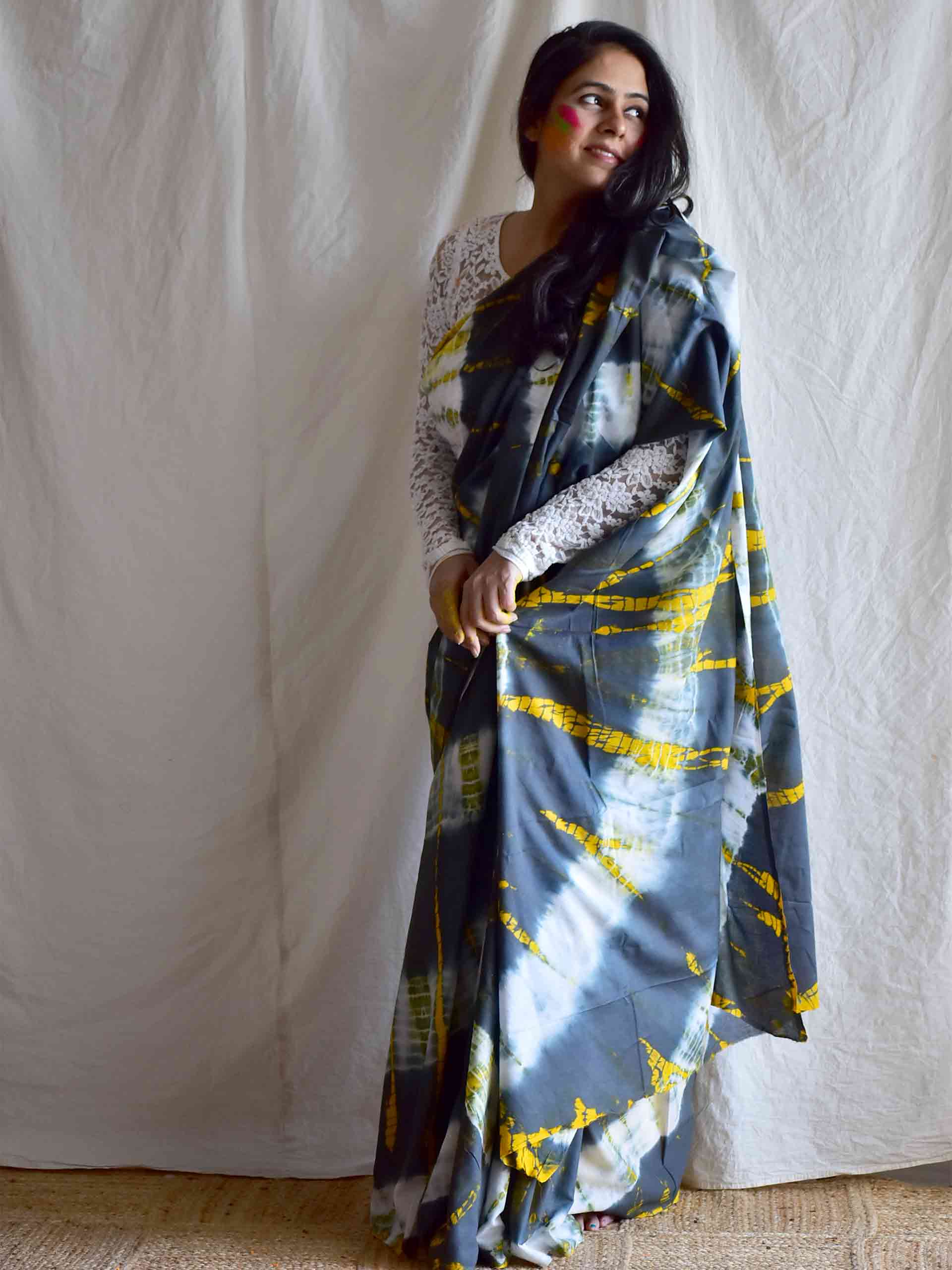 savan - mul tie and dye saree