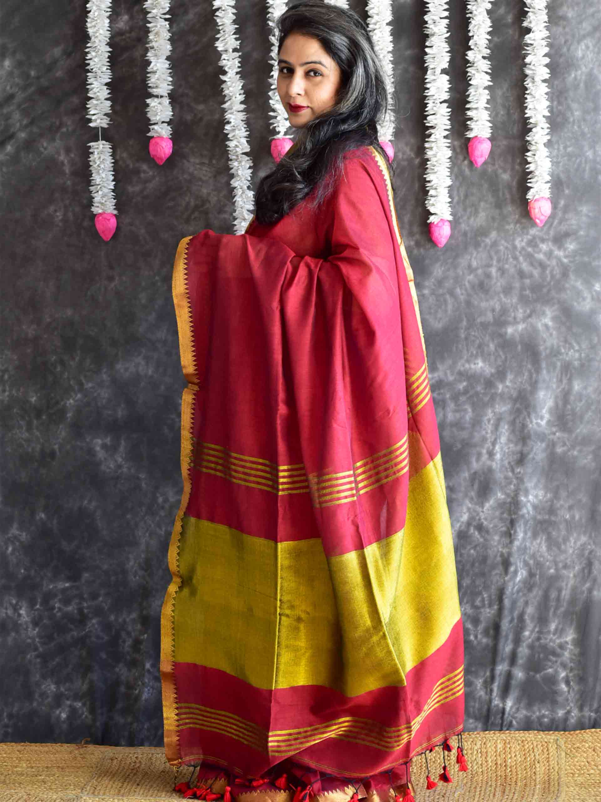 Mehek - tissue pallu saree