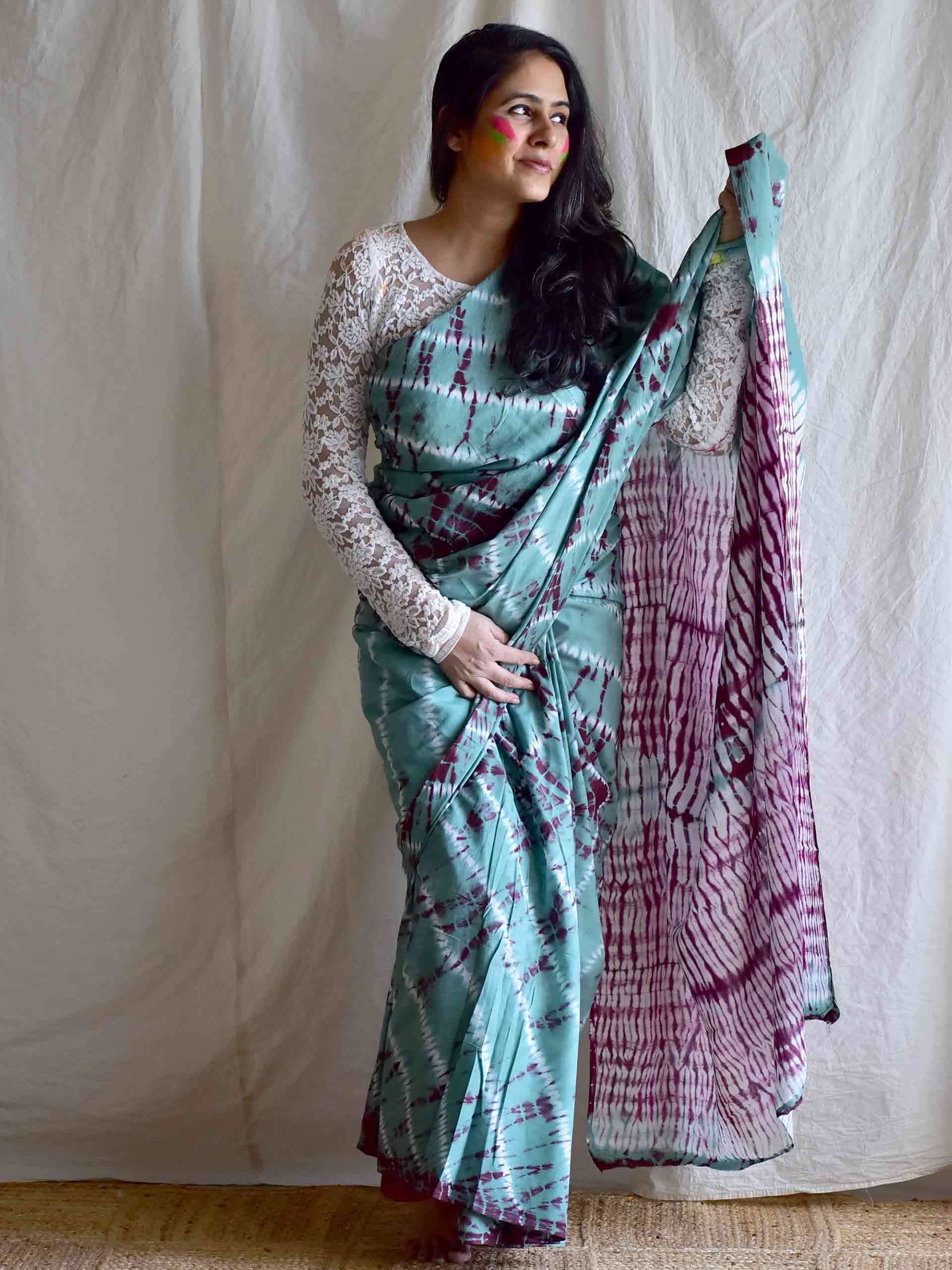 Savera - mul tie and dye saree