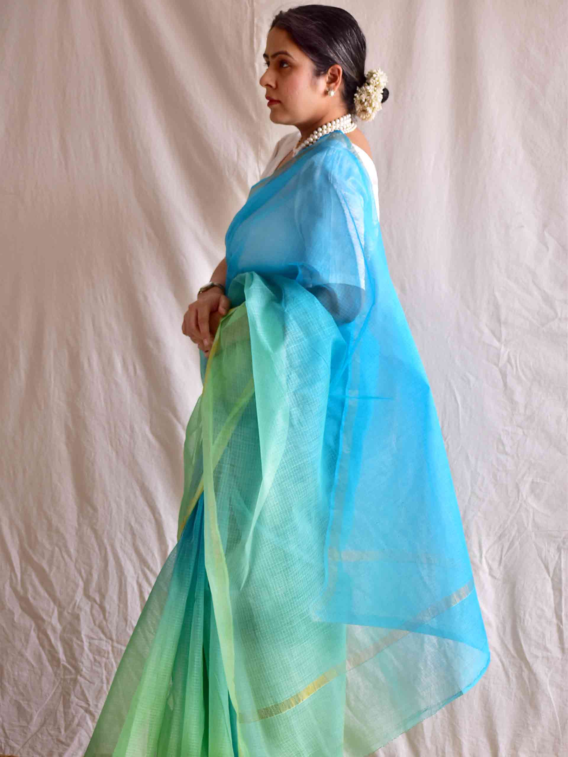 komal leher - Kota Doria Saree