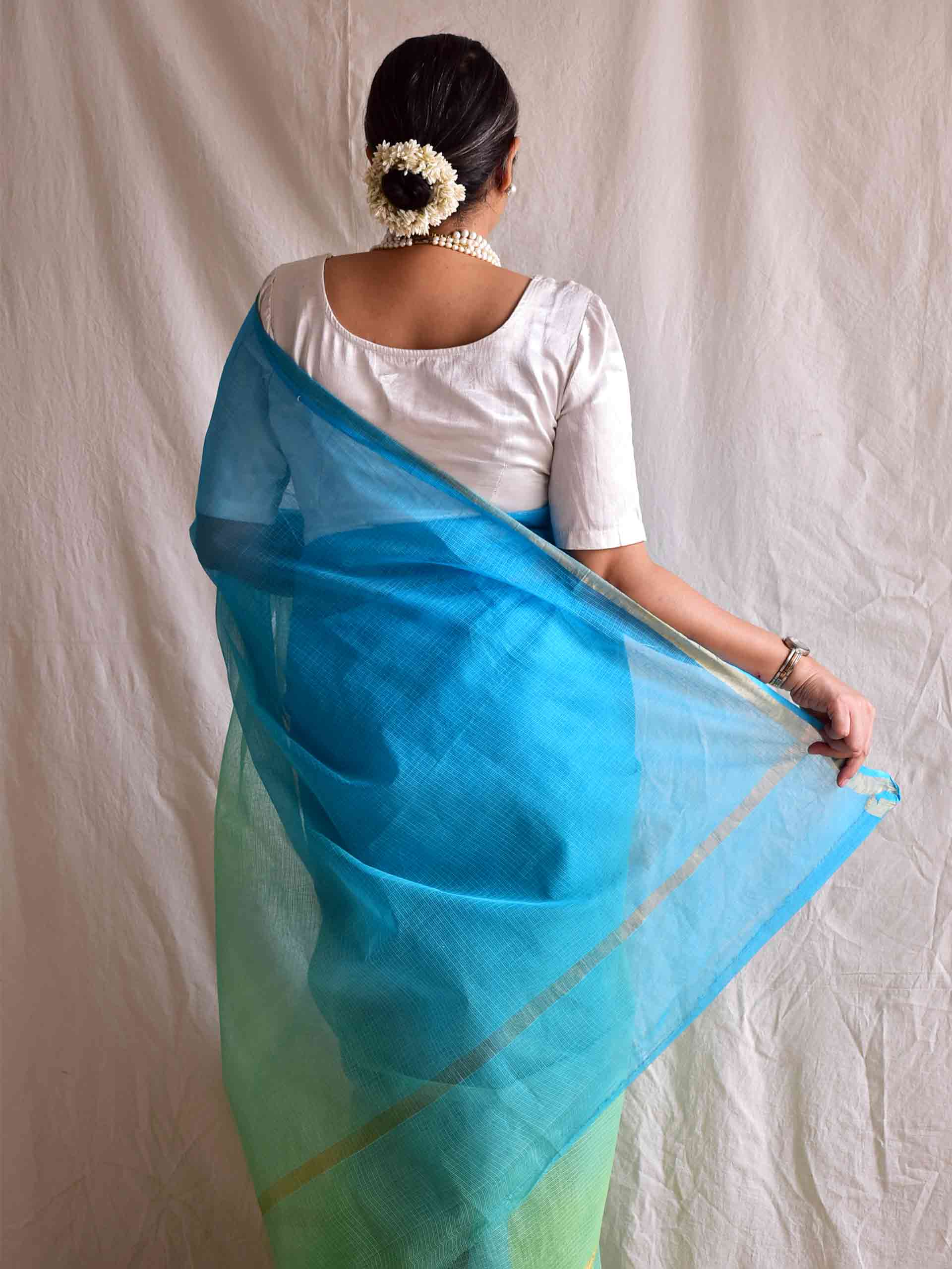 komal leher - Kota Doria Saree