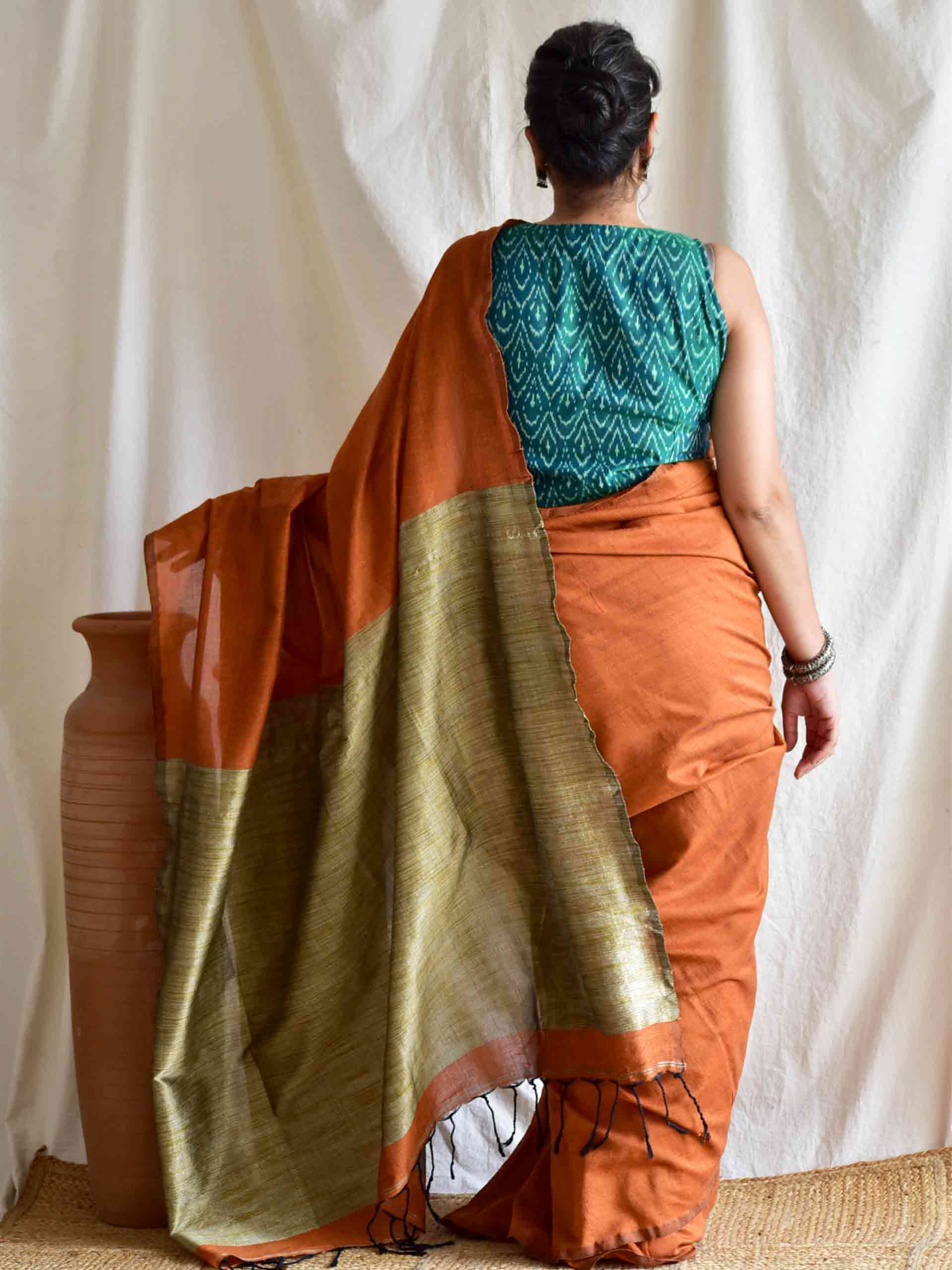 Tangy - Dual shaded cotton saree