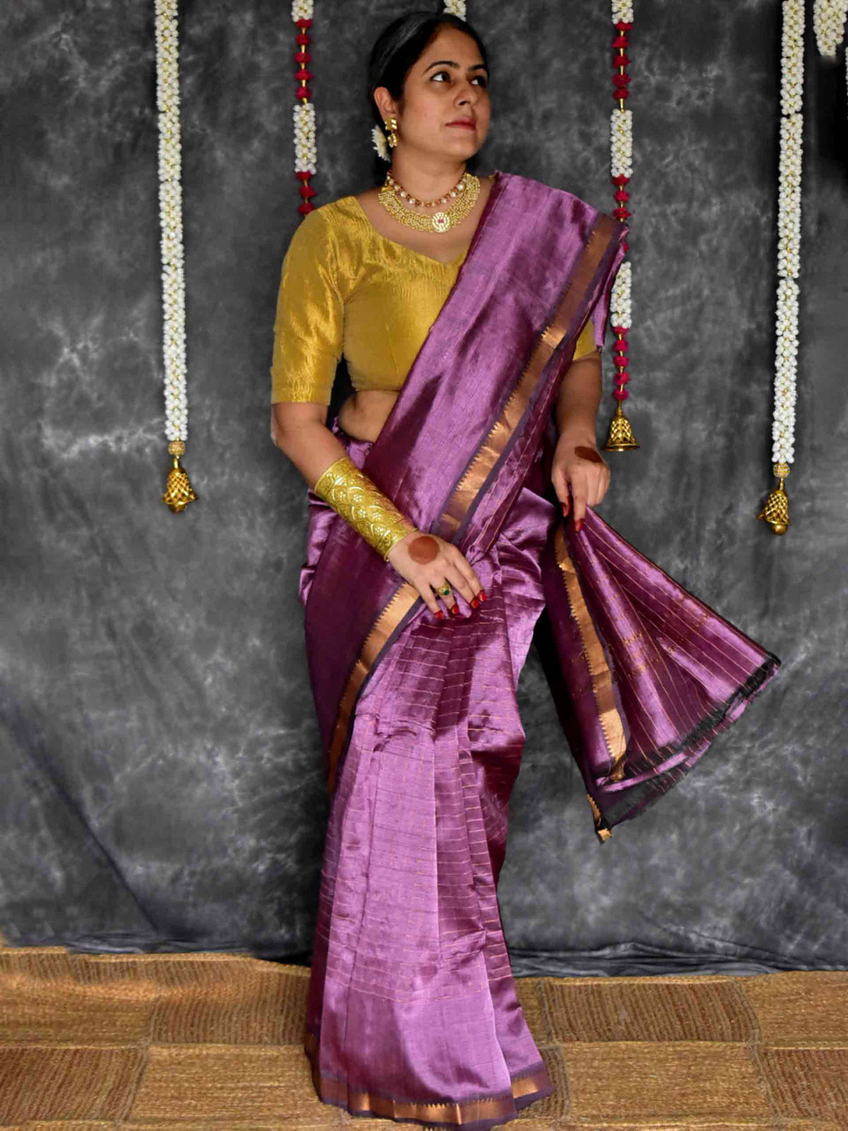 Jamuni - Mangalgiri Pattu Silk Saree