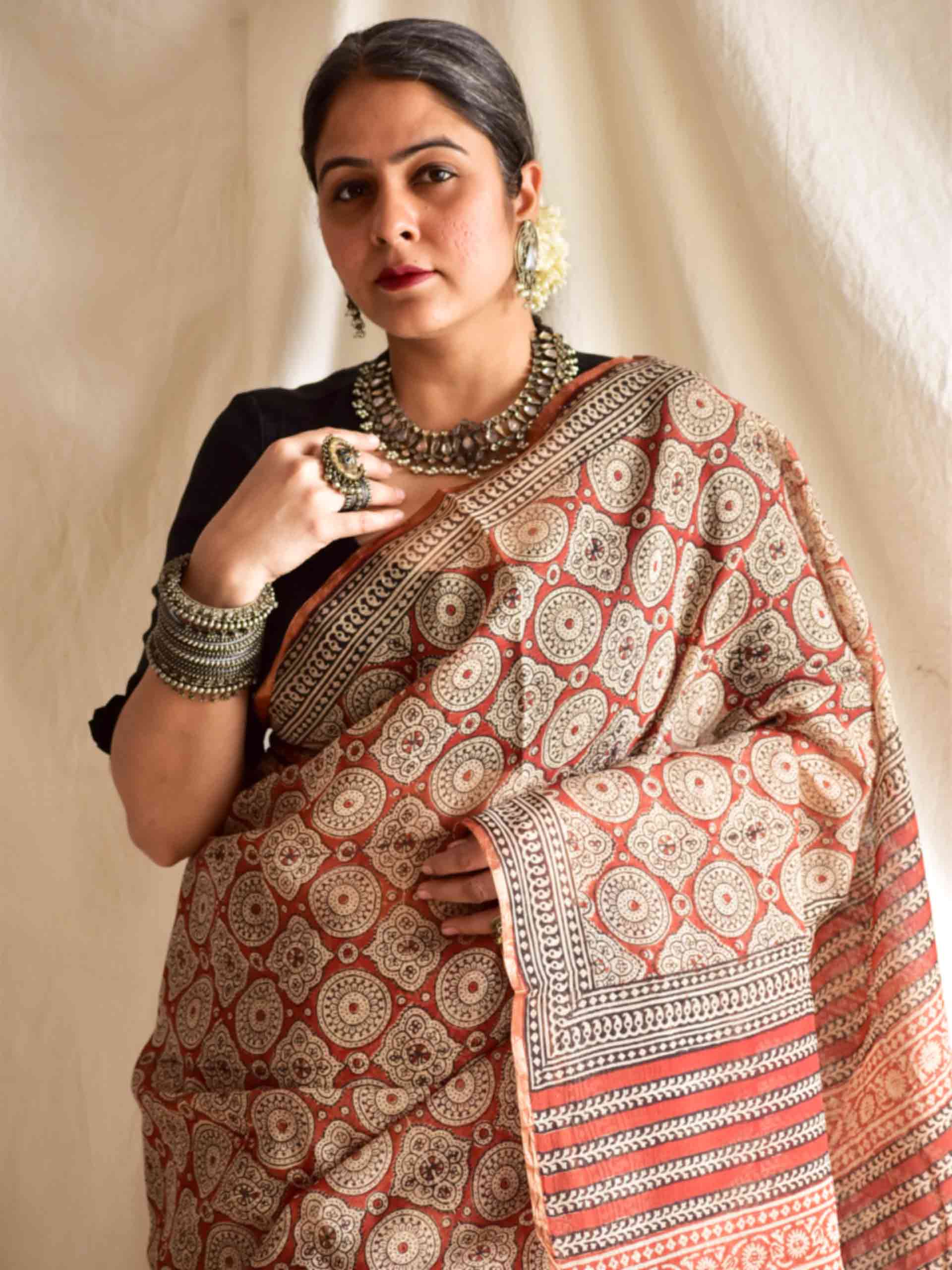 guldaan - Dabu Kota Doria Saree