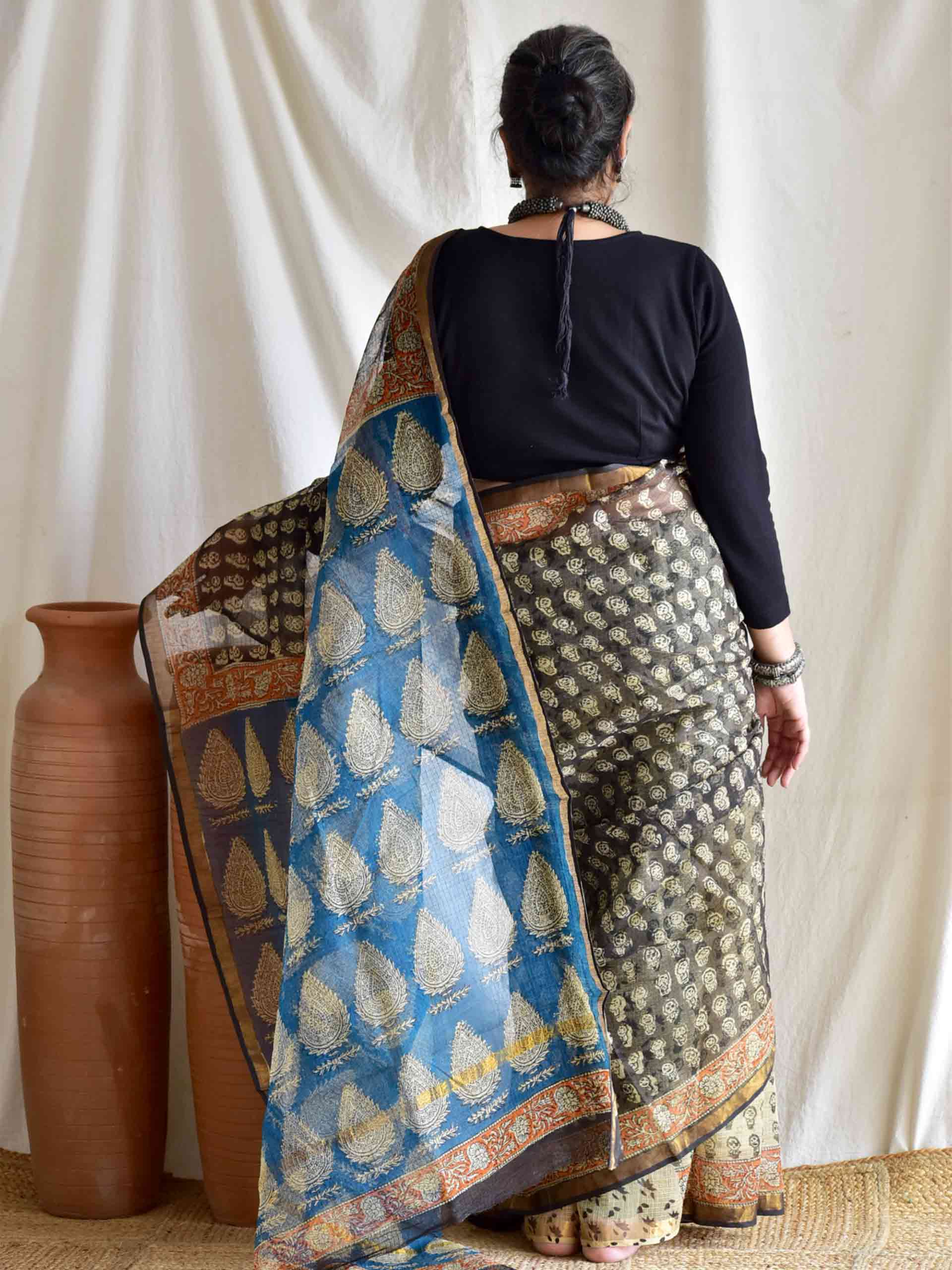 chehre  - Dabu Kota Doria Saree