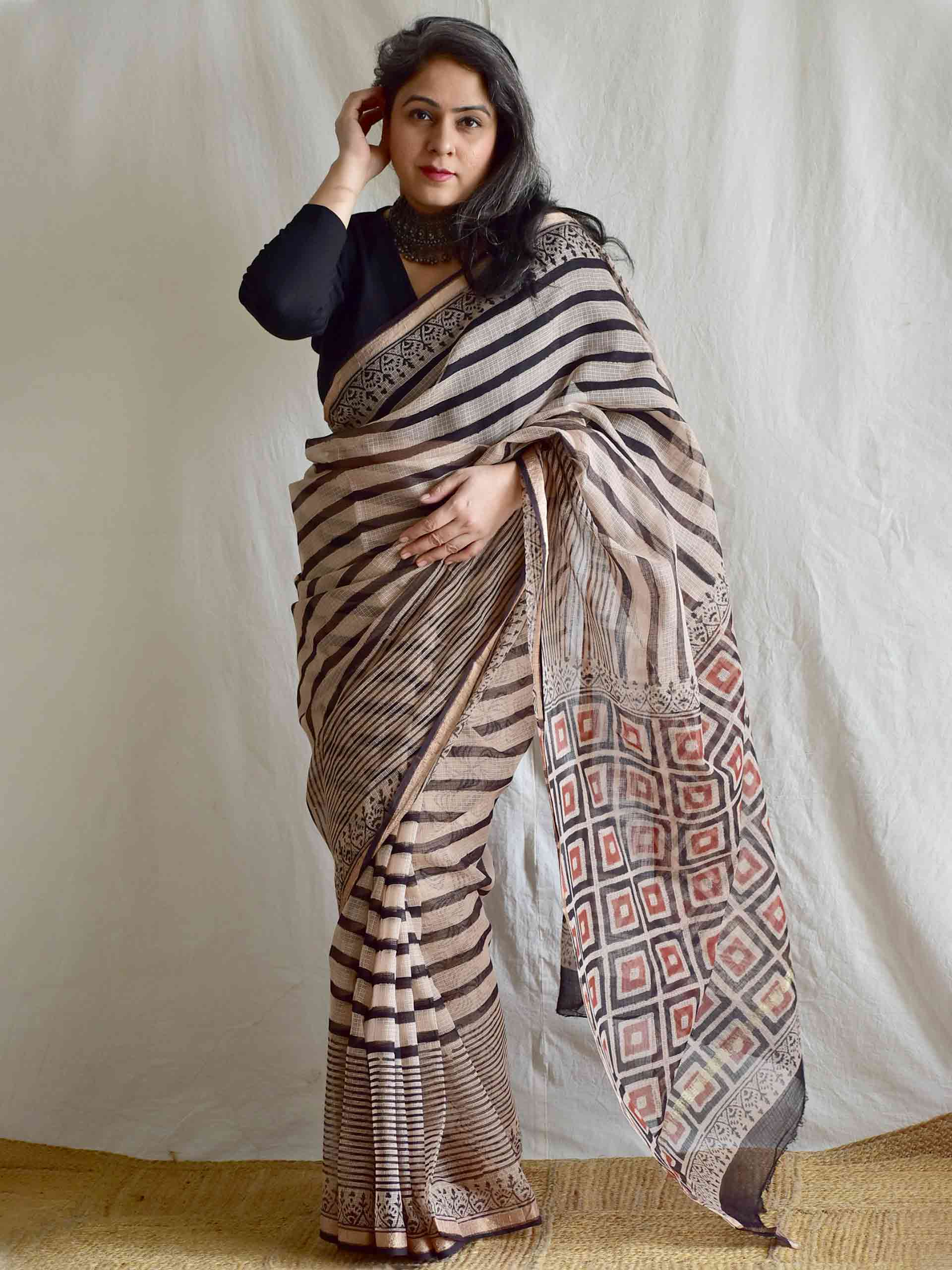 Saumya Dhara - Dabu Kota Doria Saree