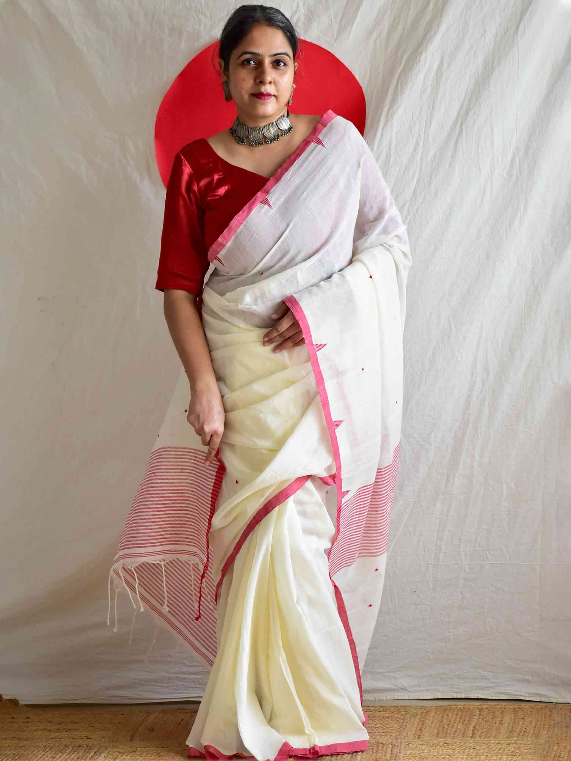 Sharodiya Saaj - Mul Saree