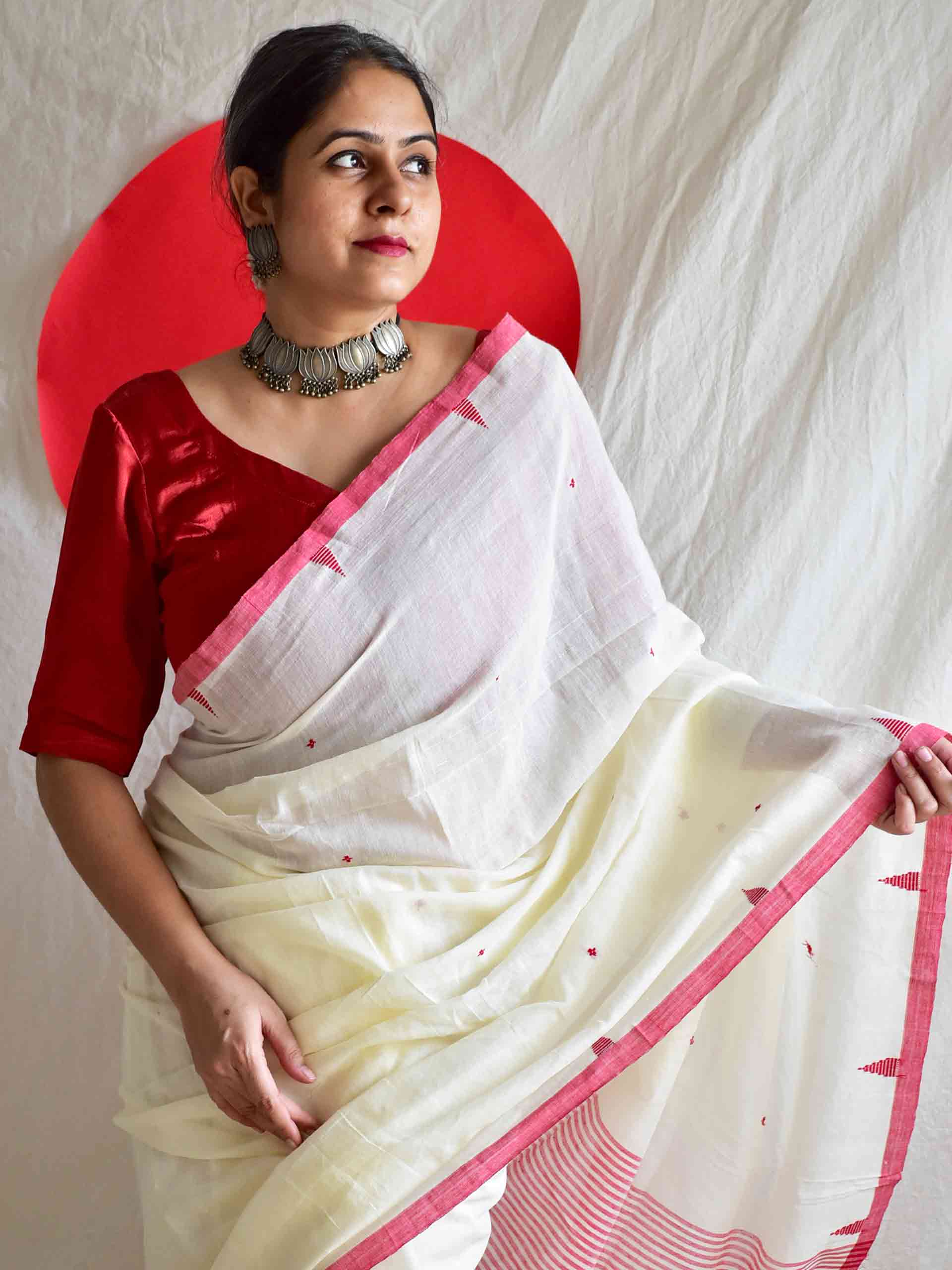 Sharodiya Saaj - Mul Saree