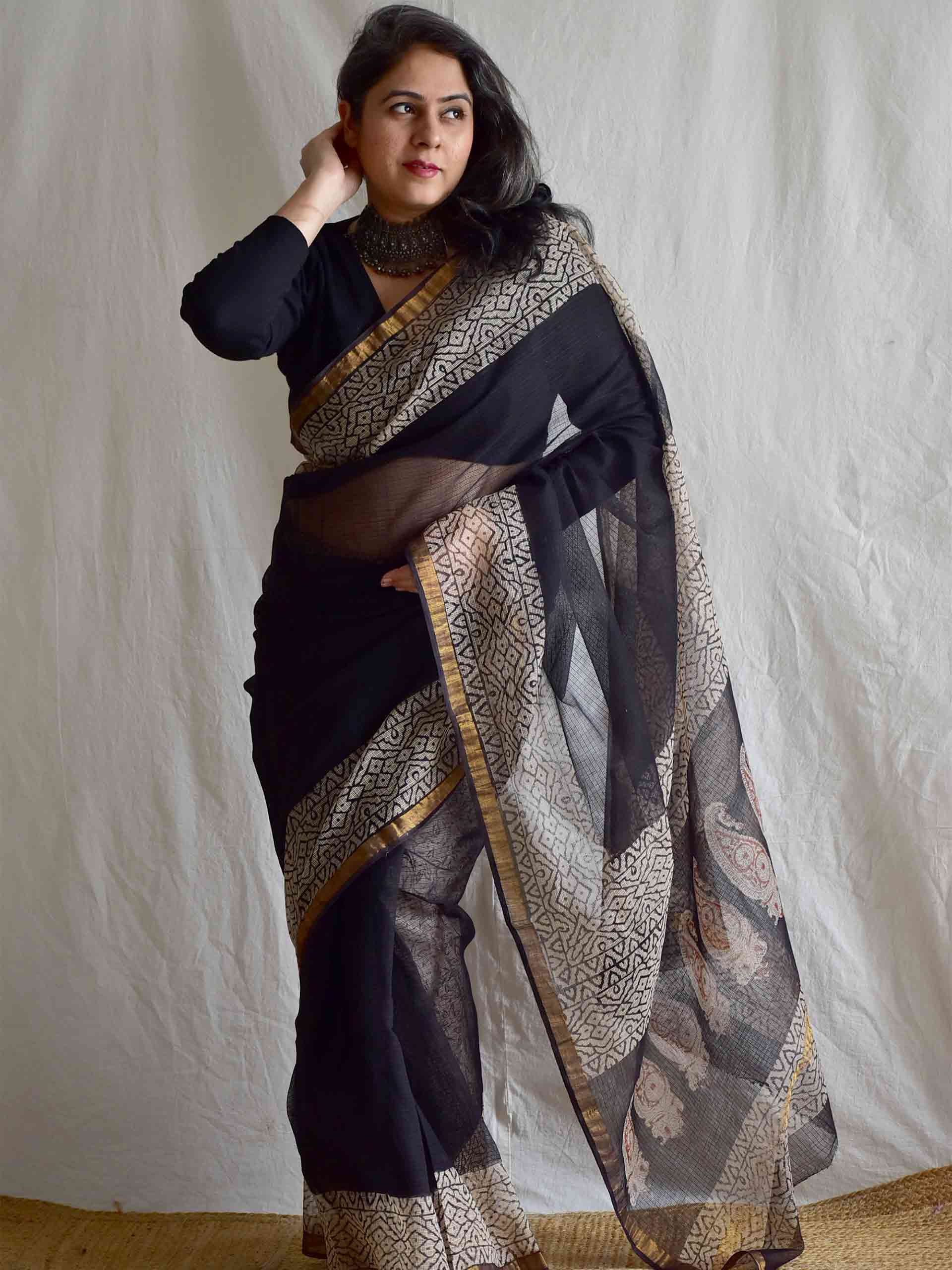 Khwaab - Dabu Kota Doria Saree