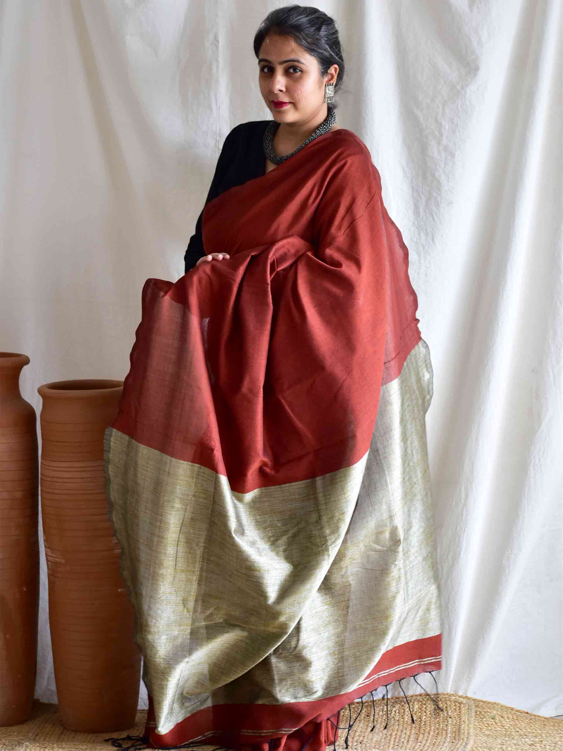 Earthen soul - Dual shaded cotton saree