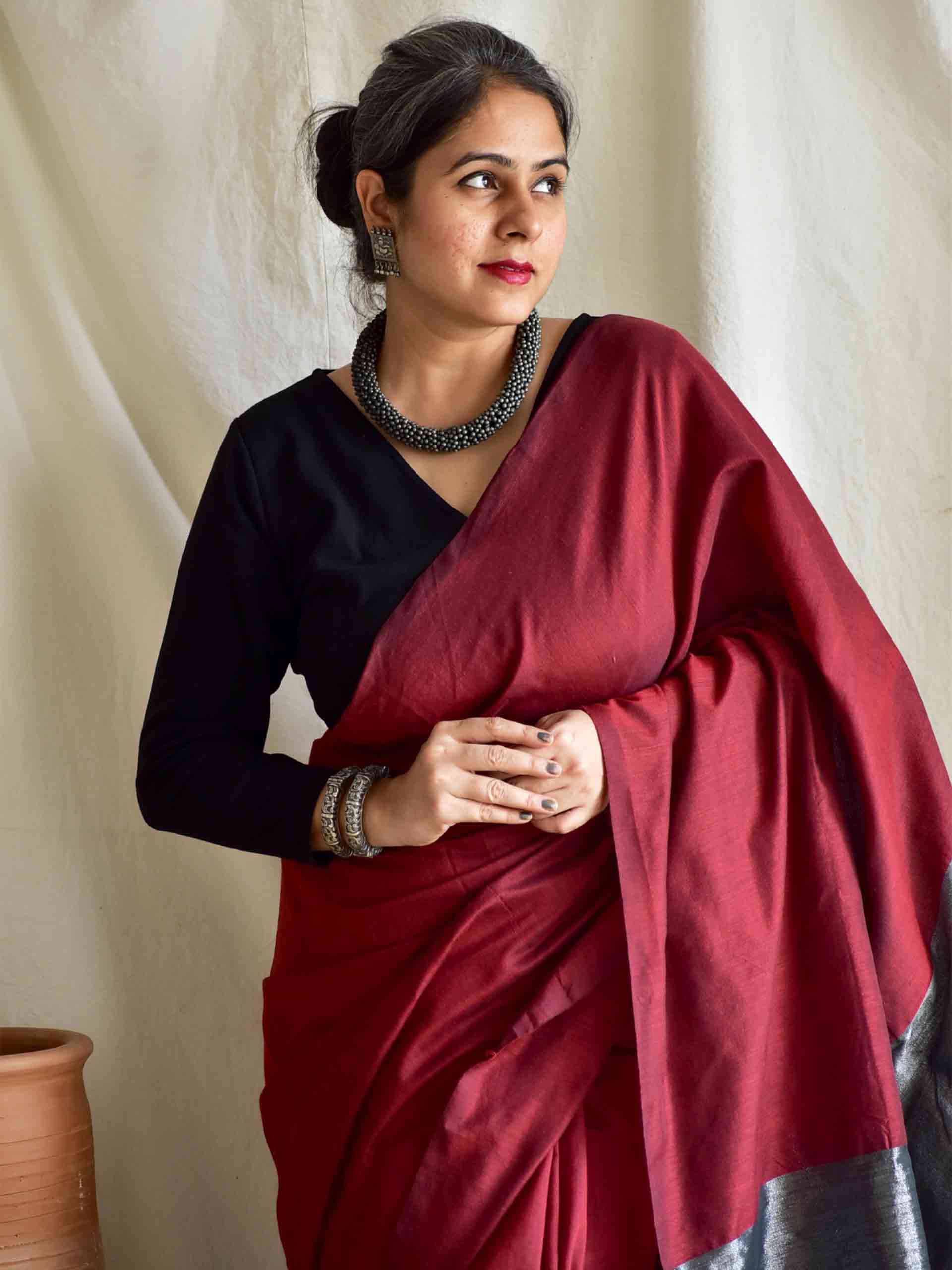 Leela - Dual shaded cotton saree