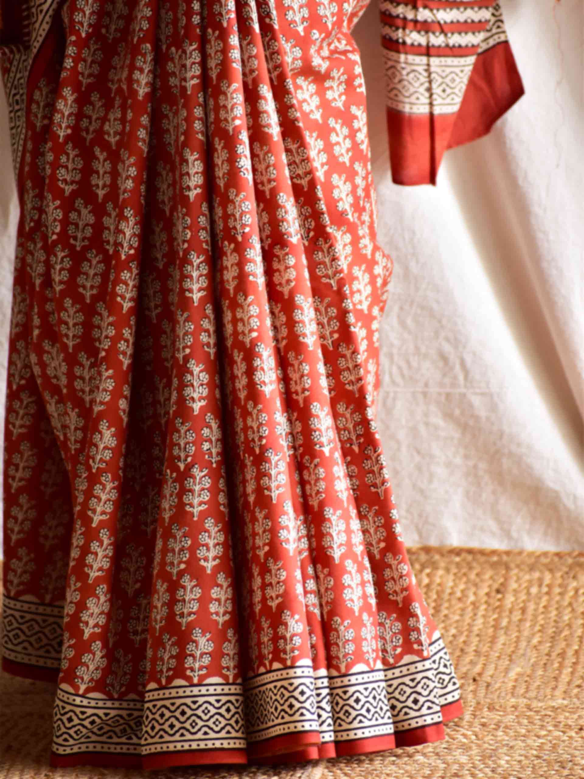 Sukun- Dabu cotton saree