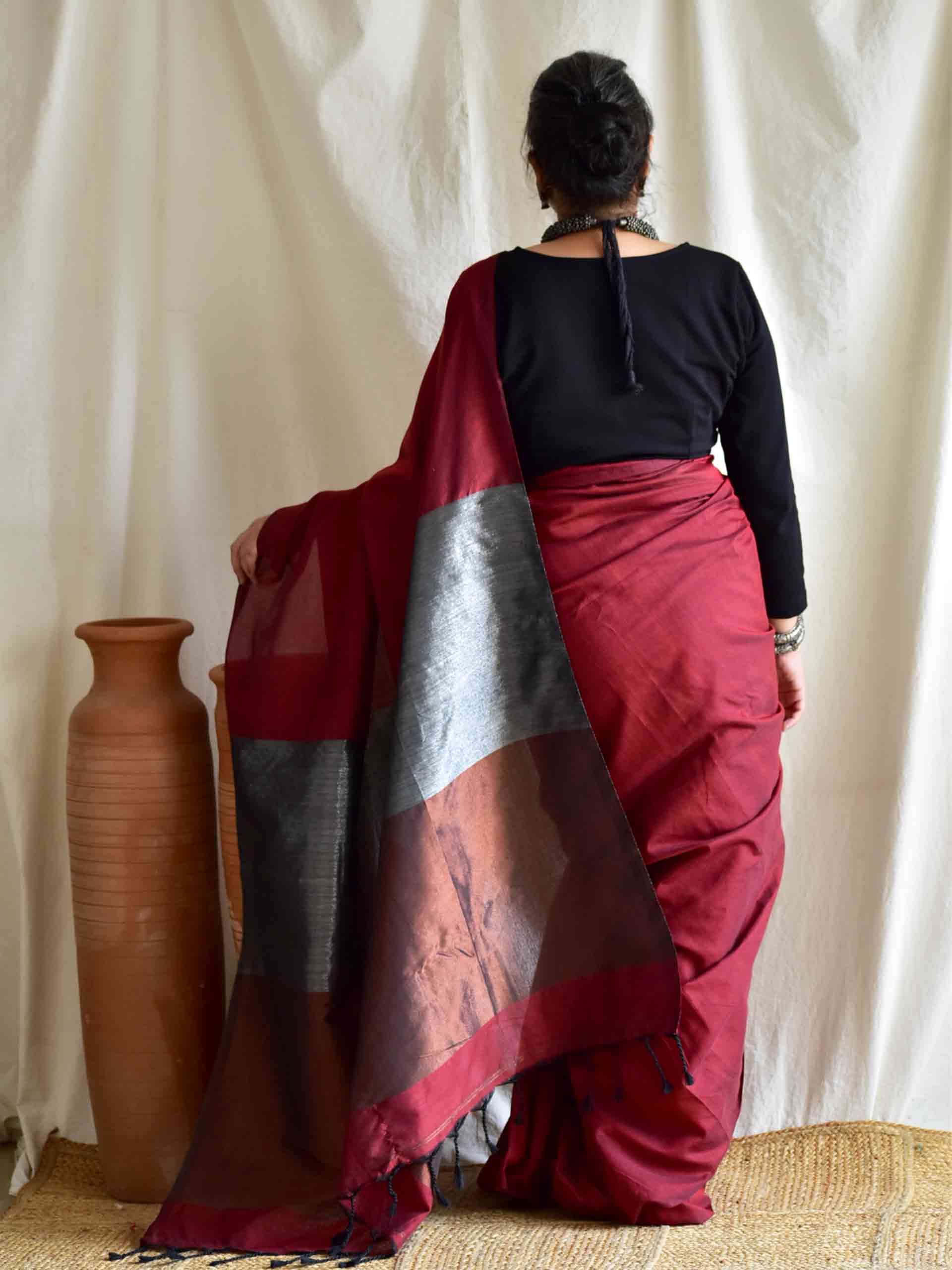 Leela - Dual shaded cotton saree