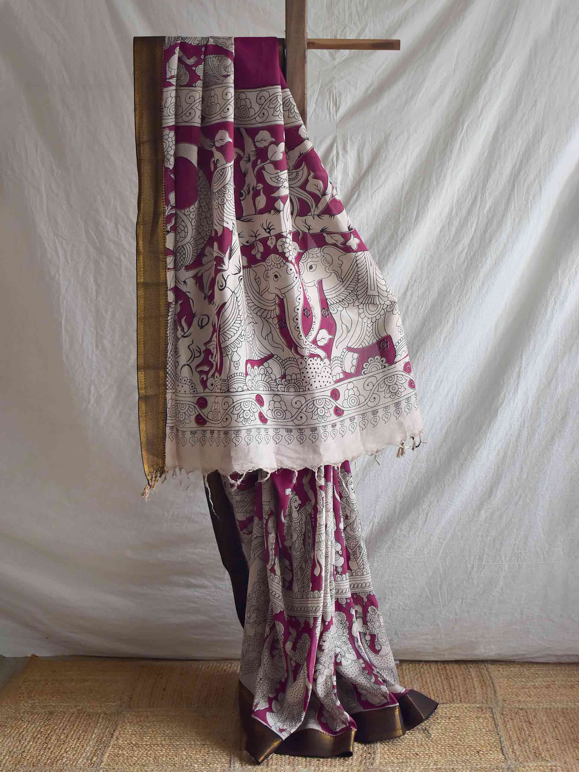 UD017 - Bangalore Silk nizam border saree