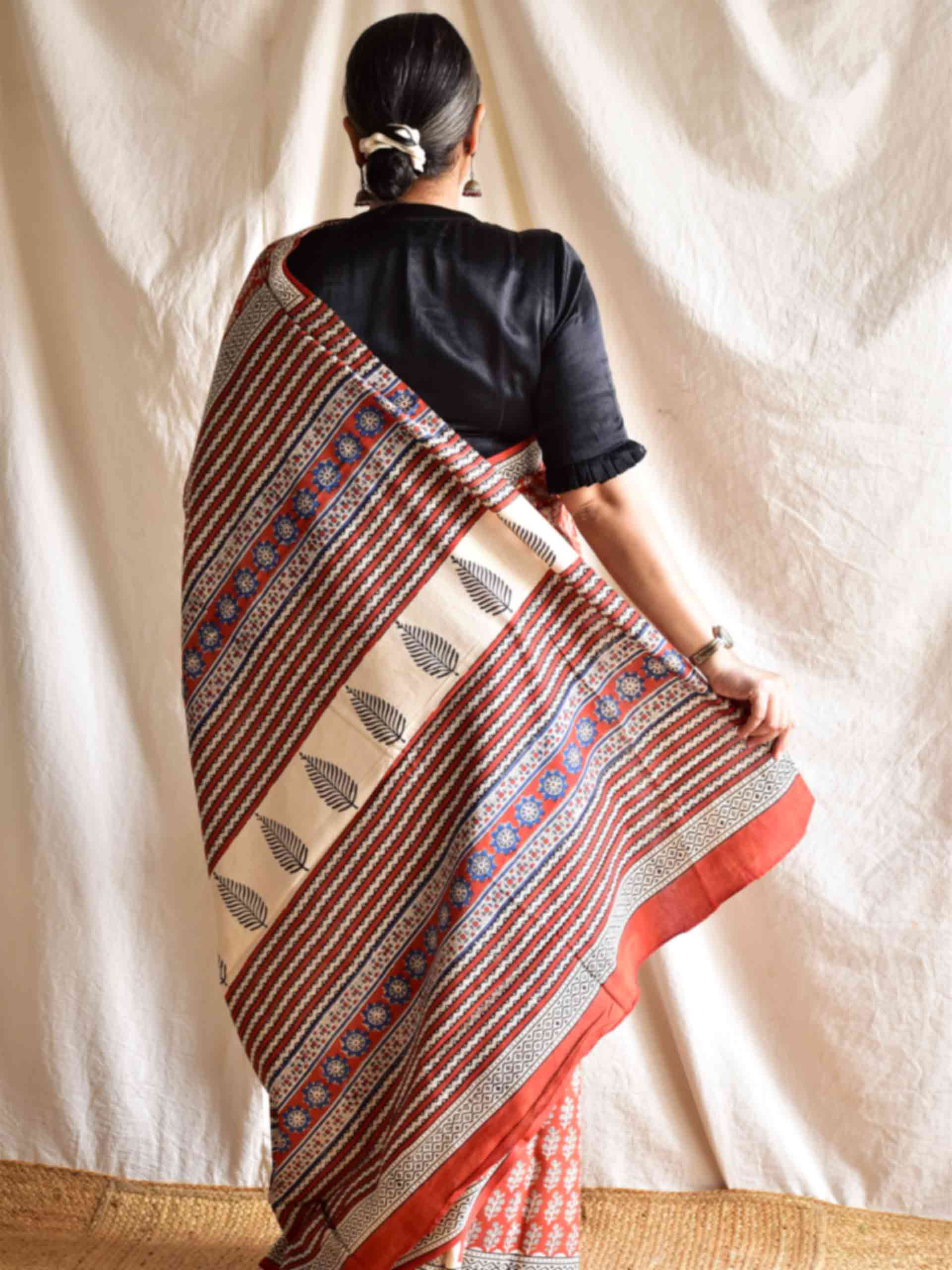 Sukun- Dabu cotton saree