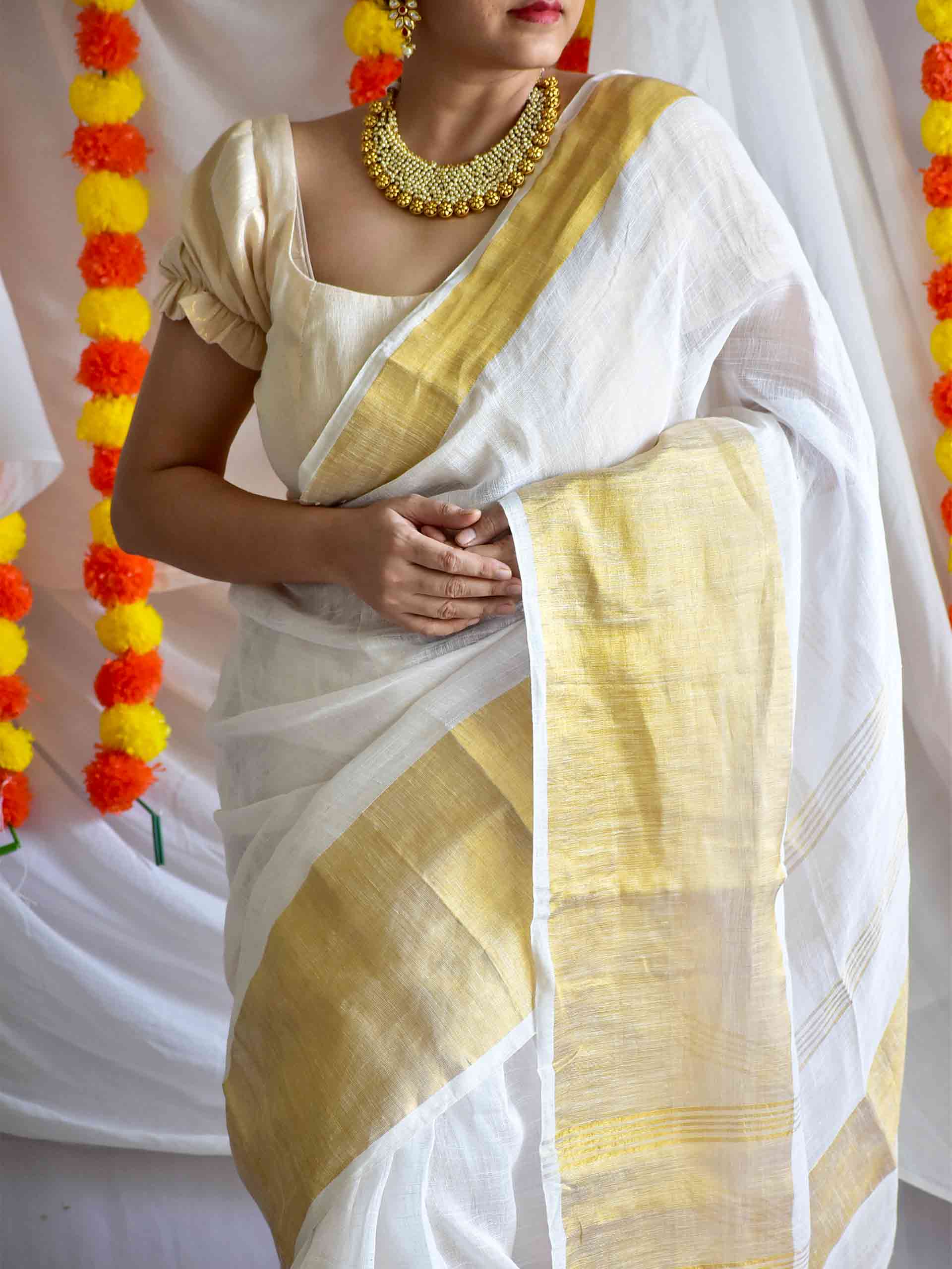 Paakhi - Linen Tissue Saree