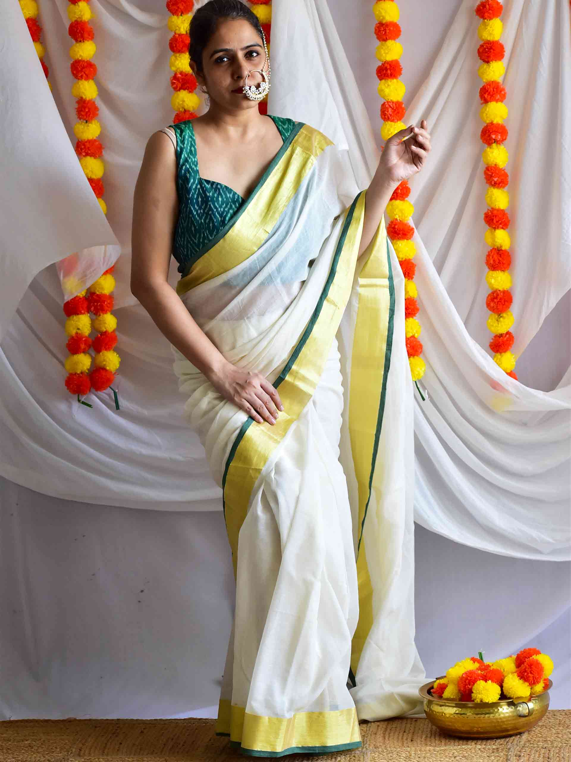 Nirmala - Mul Tissue Saree