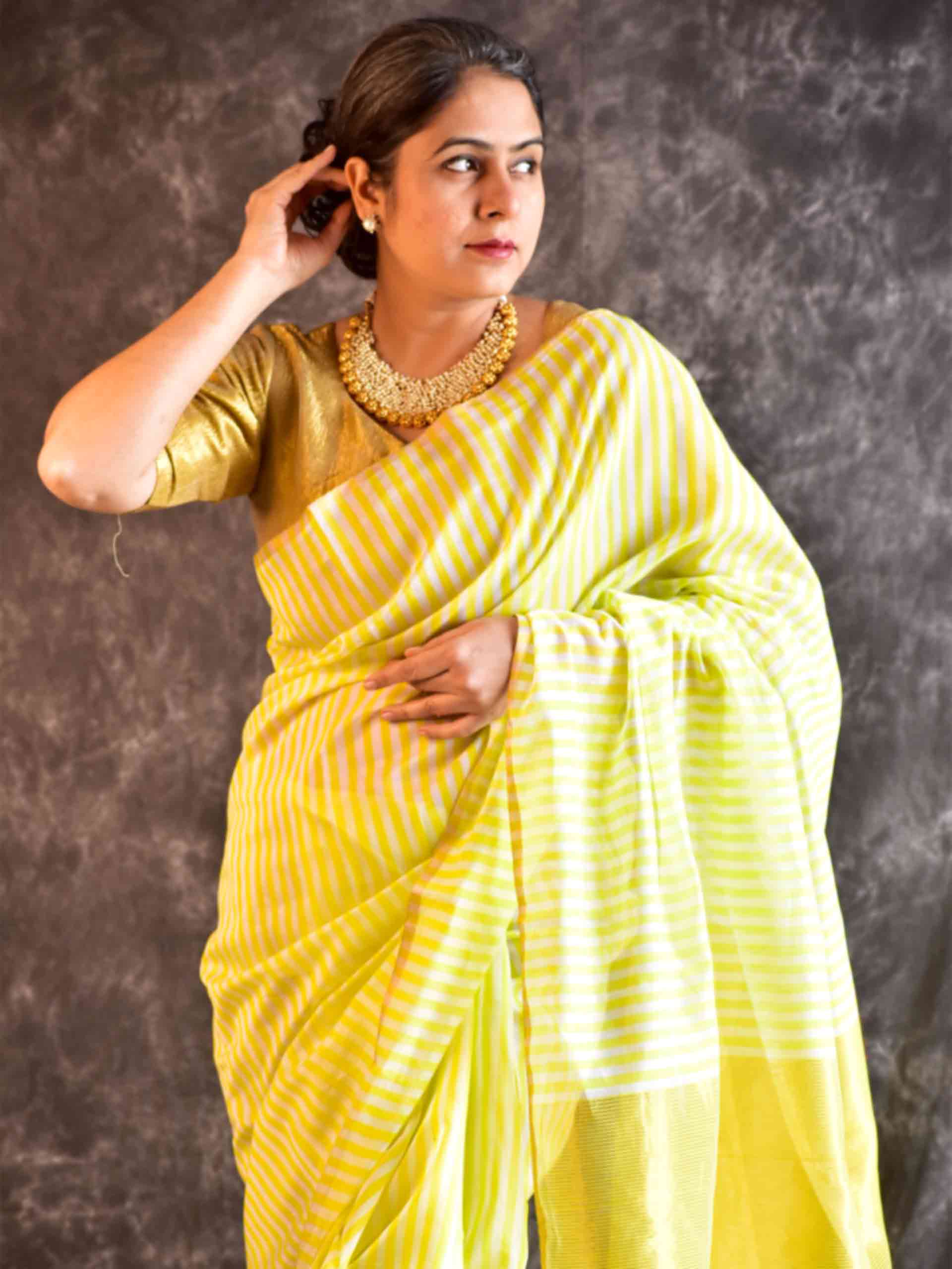 Garima - Maheshwari Handloom Silk Saree