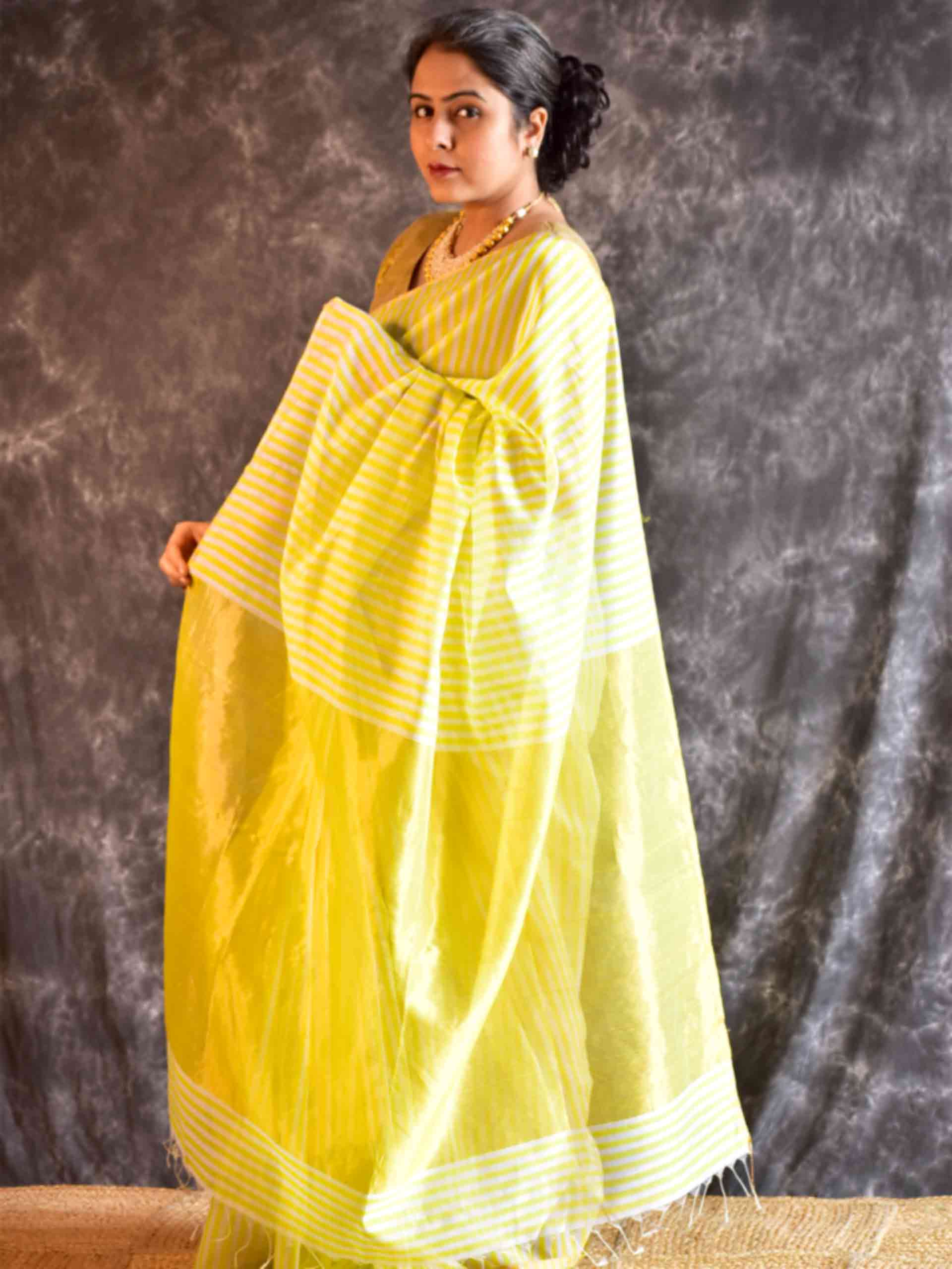 Garima - Maheshwari Handloom Silk Saree